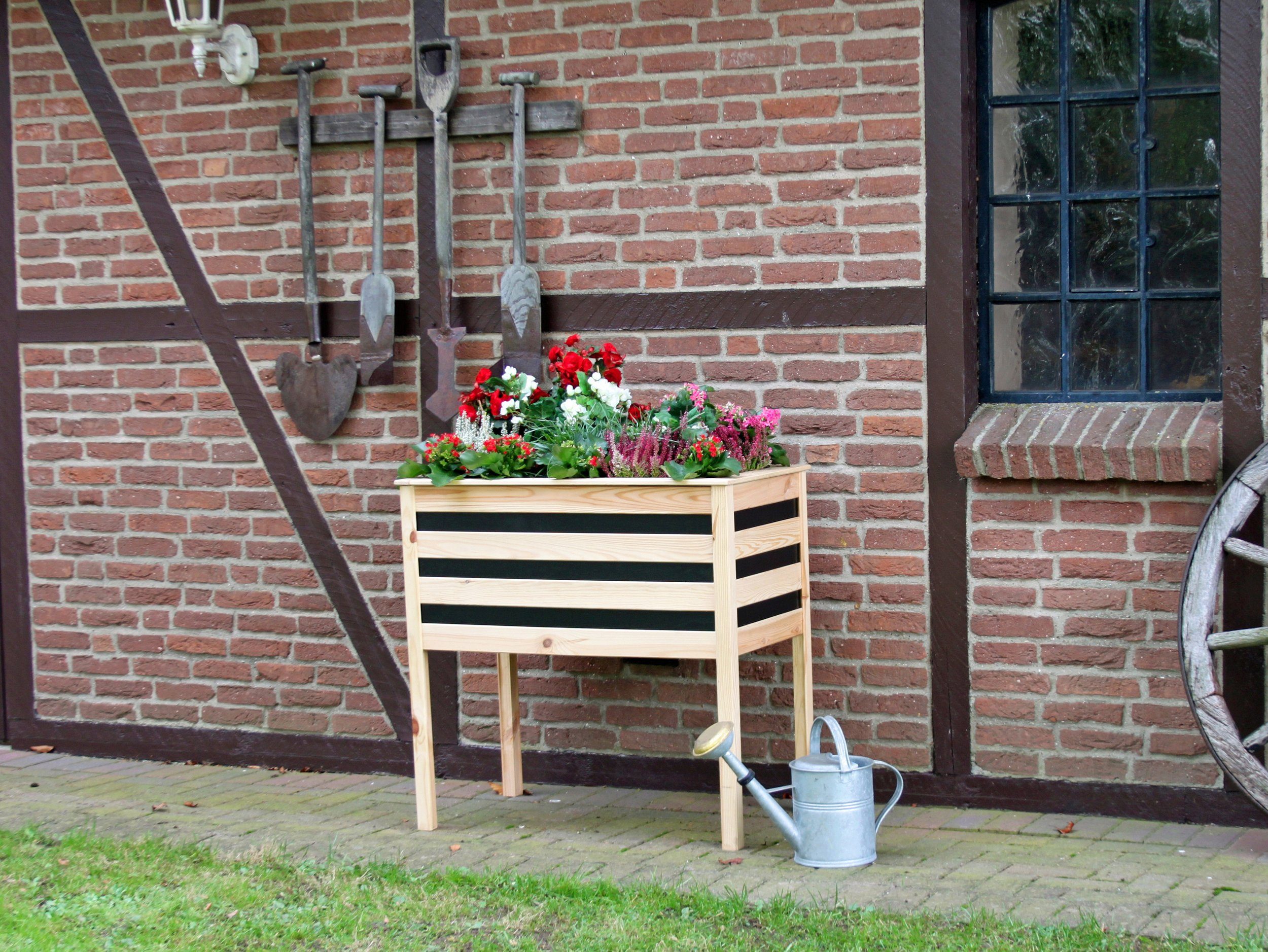 promadino Pflanzkübel, auf Beinen, BxTxH 88x48x90 cm, Stabile Bauweise