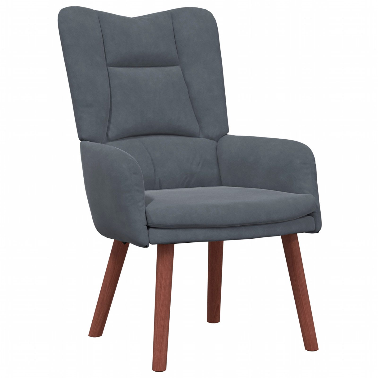 vidaXL Sessel Relaxsessel Dunkelgrau Samt (1-St) günstig online kaufen