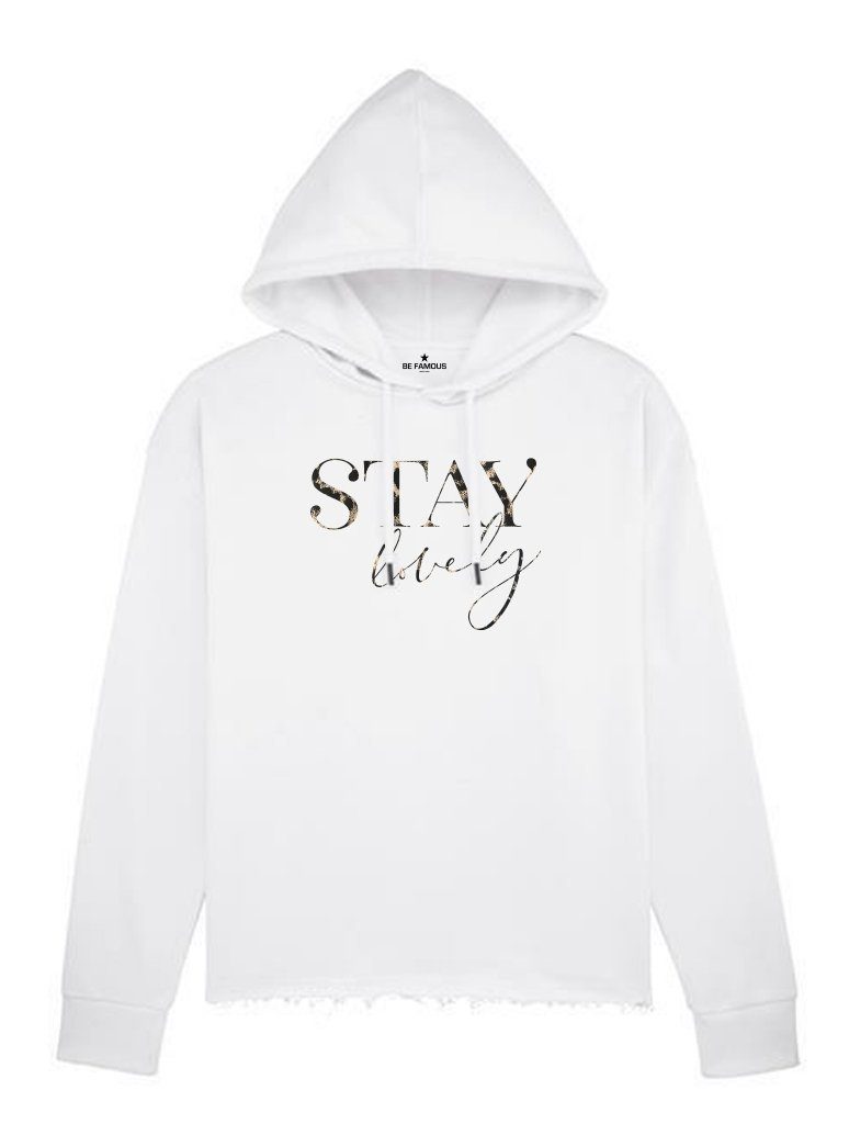 Sweatshirt Be Famous Women Boxy Hoodie günstig online kaufen