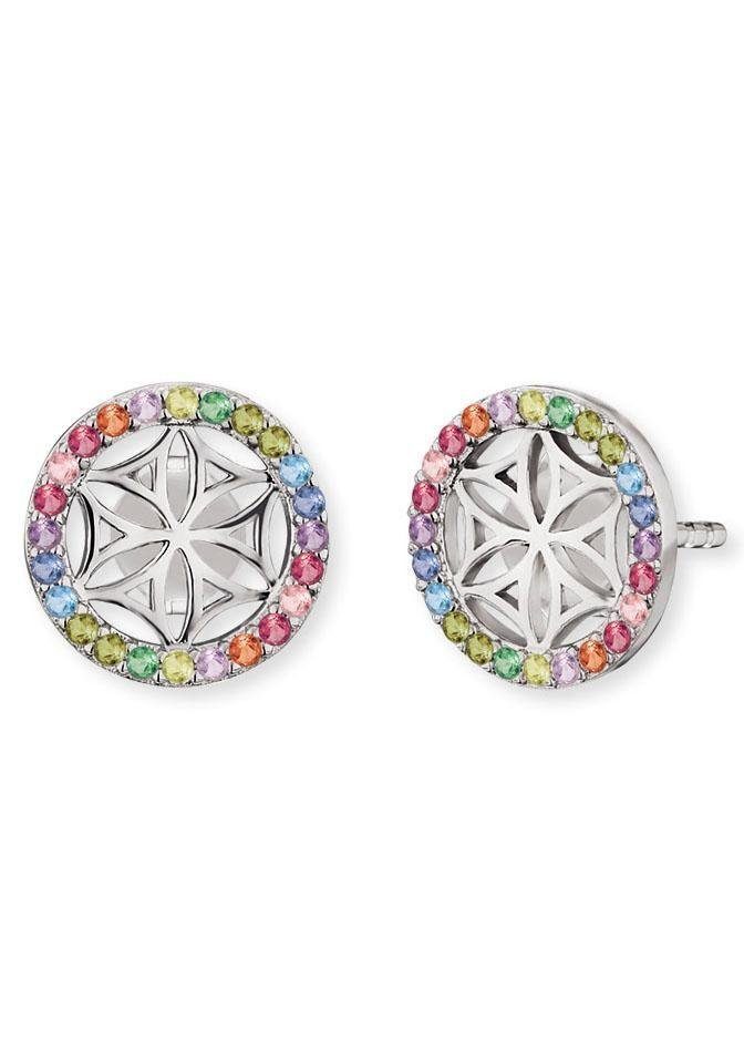 Engelsrufer Paar Ohrstecker Lebensblume, mit Zirkonia (synth) günstig online kaufen