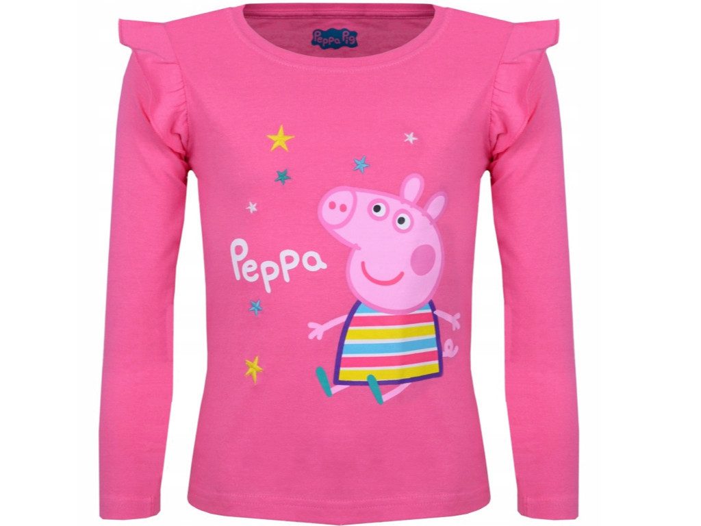 Peppa Pig Langarmshirt Peppa Wutz für Mädchen