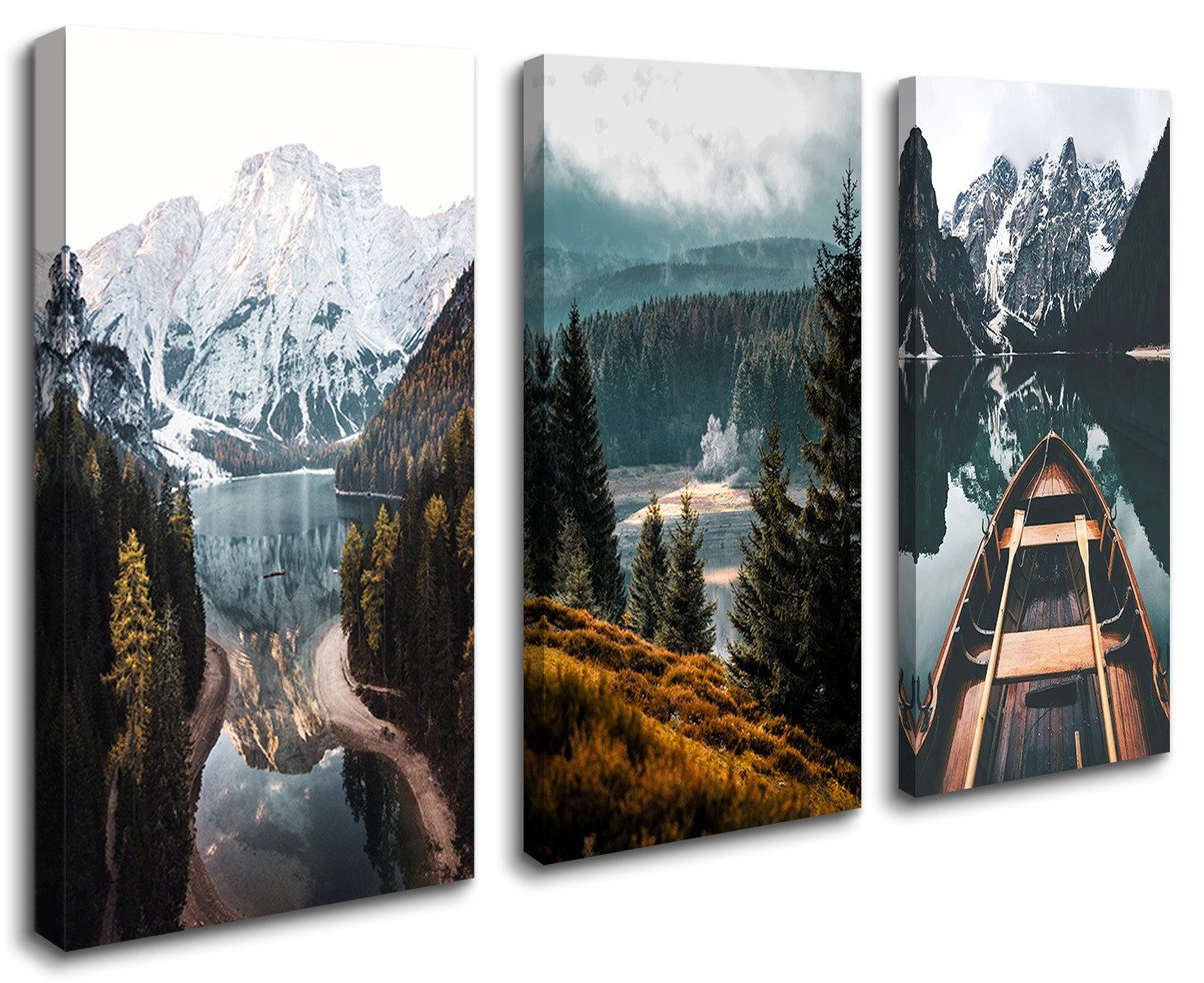 Visario Leinwandbild 3-teiliges Wandbild von Visario, günstig online kaufen