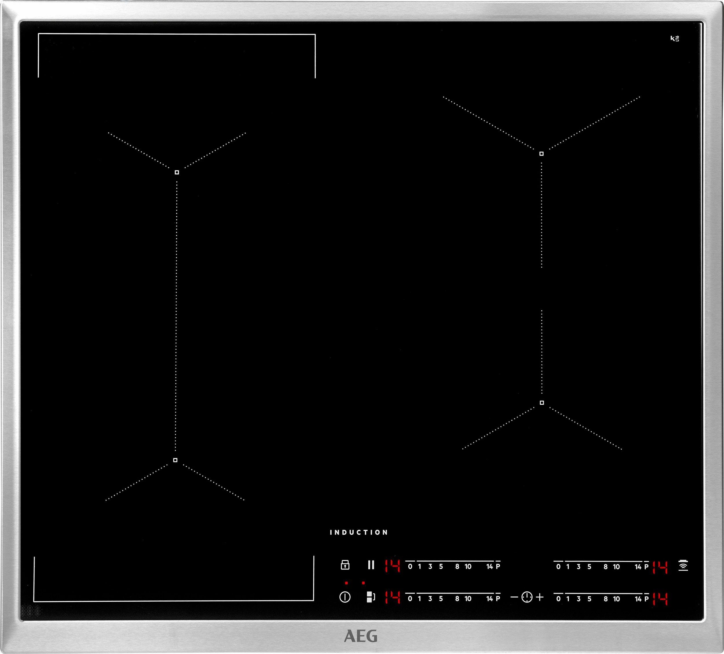 AEG Induktions-Kochfeld IKE64441XB, mit Hob²Hood - Funktion