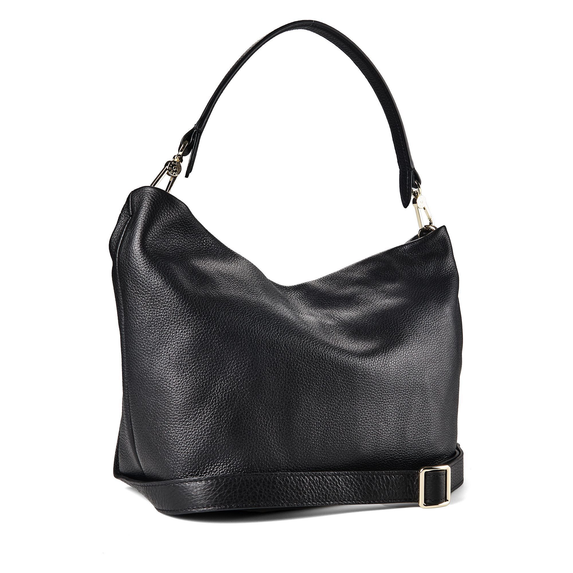 Abro Schultertasche Ebony, Leder