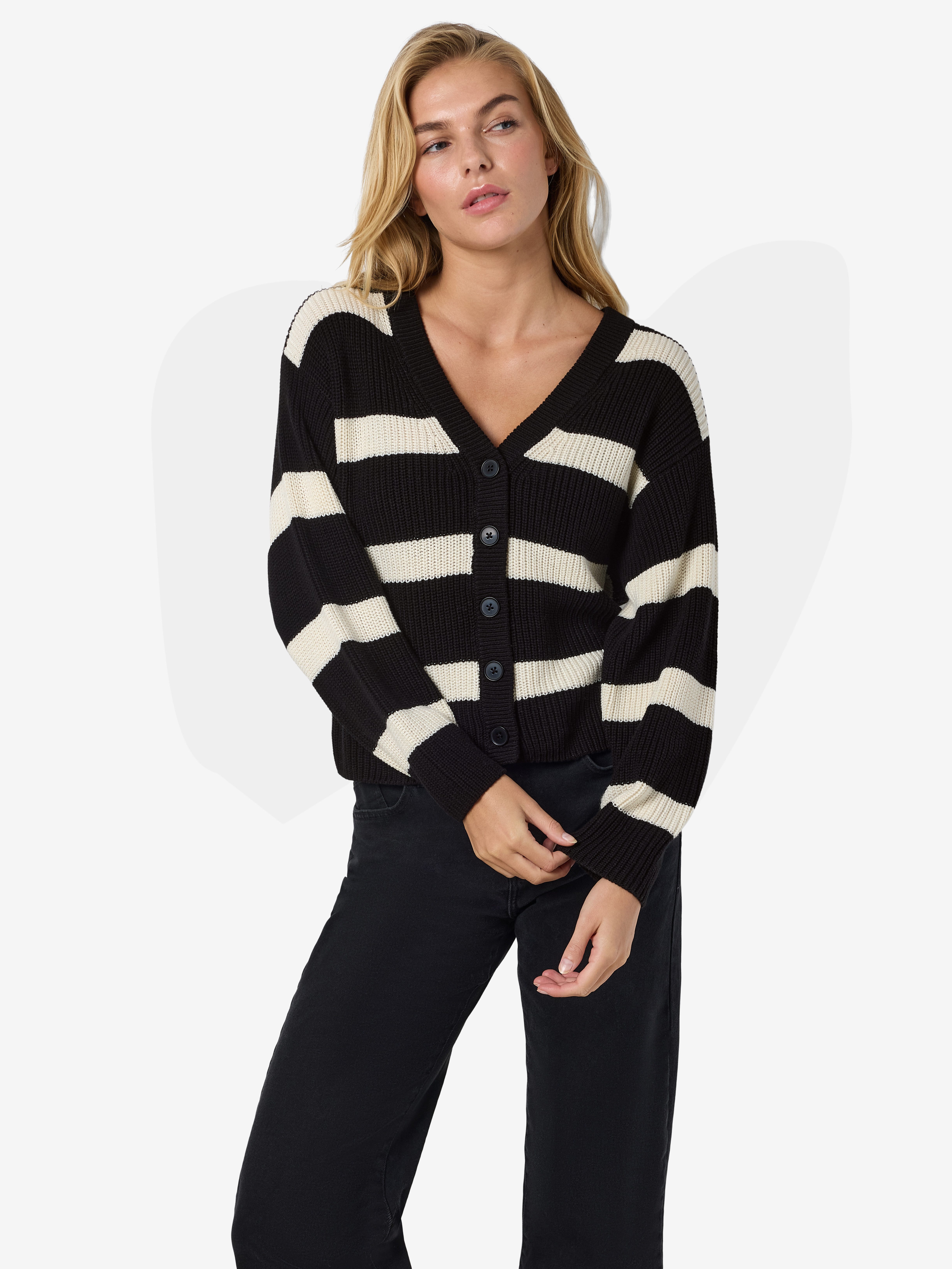 Noisy may Strickjacke NMMAYSA L/S V-NECK KNIT CARDIGAN NOOS