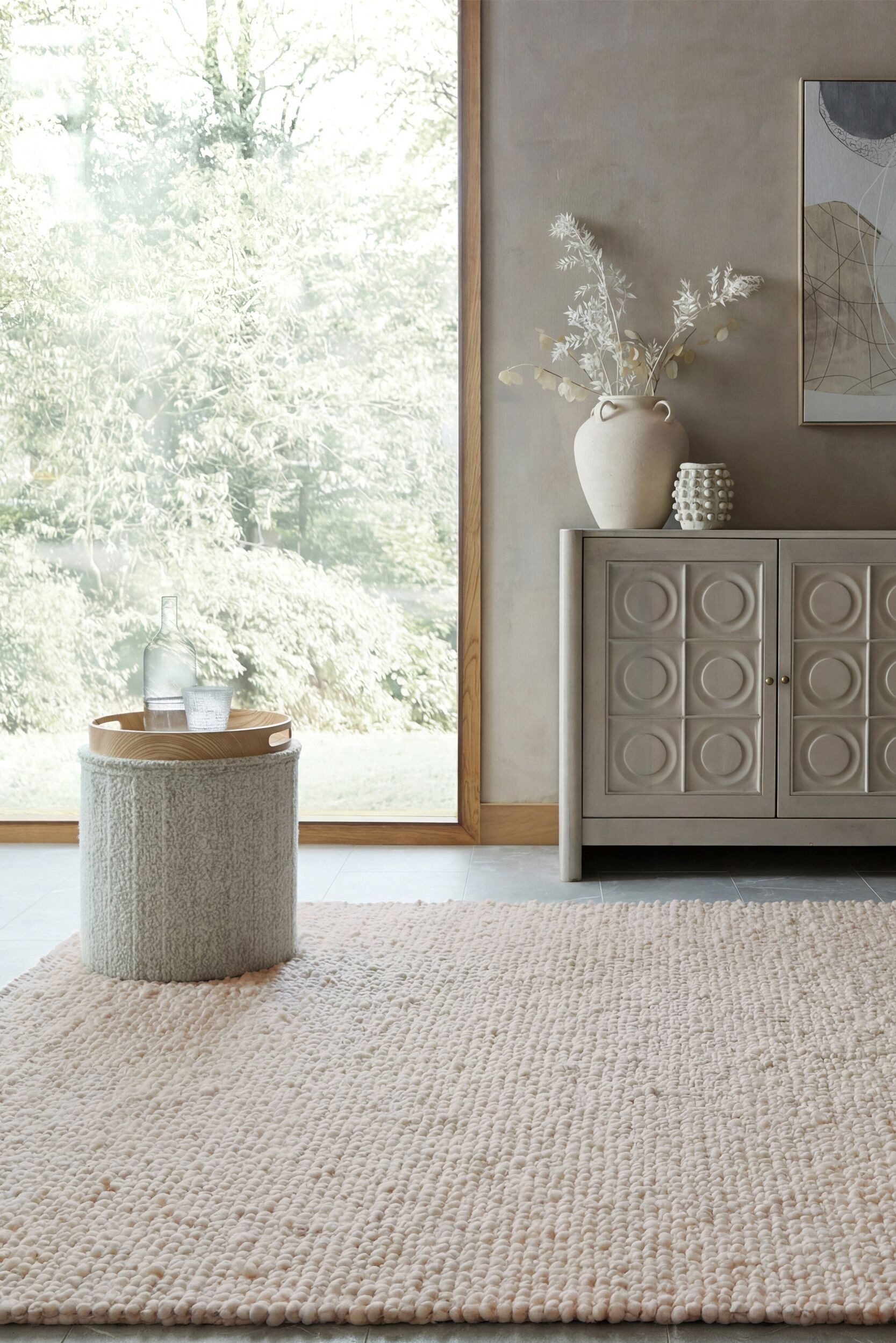 FLAIR RUGS Designteppich FINLEY, rechteckig, Höhe: 10 mm, Bouclé-Design in Wolloptik