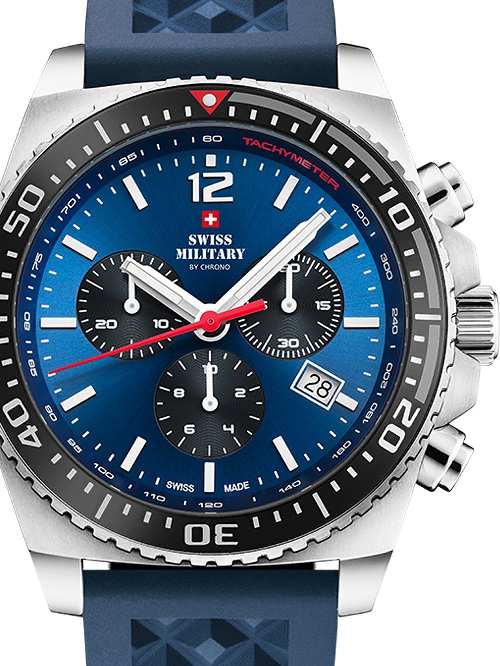 Quarzuhr Swiss Military SM34093.06 Sport Chronograph Herrenuhr 45mm 10ATM Swiss Military SM34093.06 Sport Chronograph Herrenuhr 45mm 10ATM