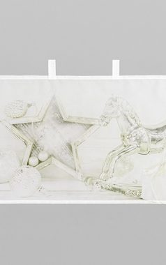 Scheibengardine Weihnachtsfiguren, LYSEL®, (1 St), transparent, HxB 45x120cm