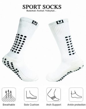 YI Sportsocken Soccer Socken rutschfest verschleißfest verdickt mid-calf Sportsocken