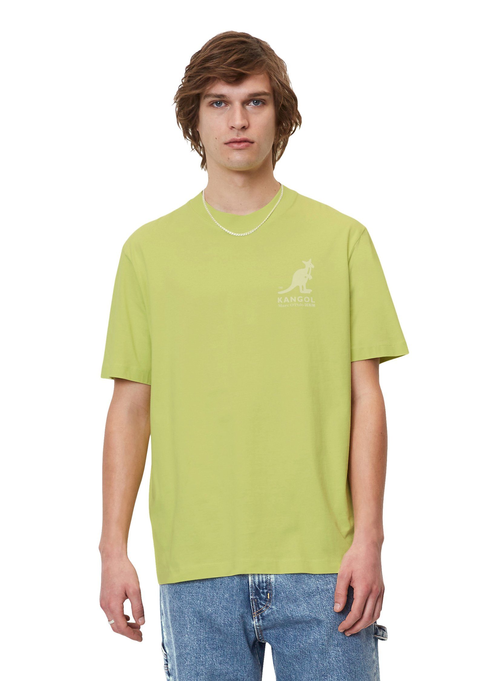 Marc O'Polo DENIM T-Shirt aus reiner Bio-Baumwolle grün