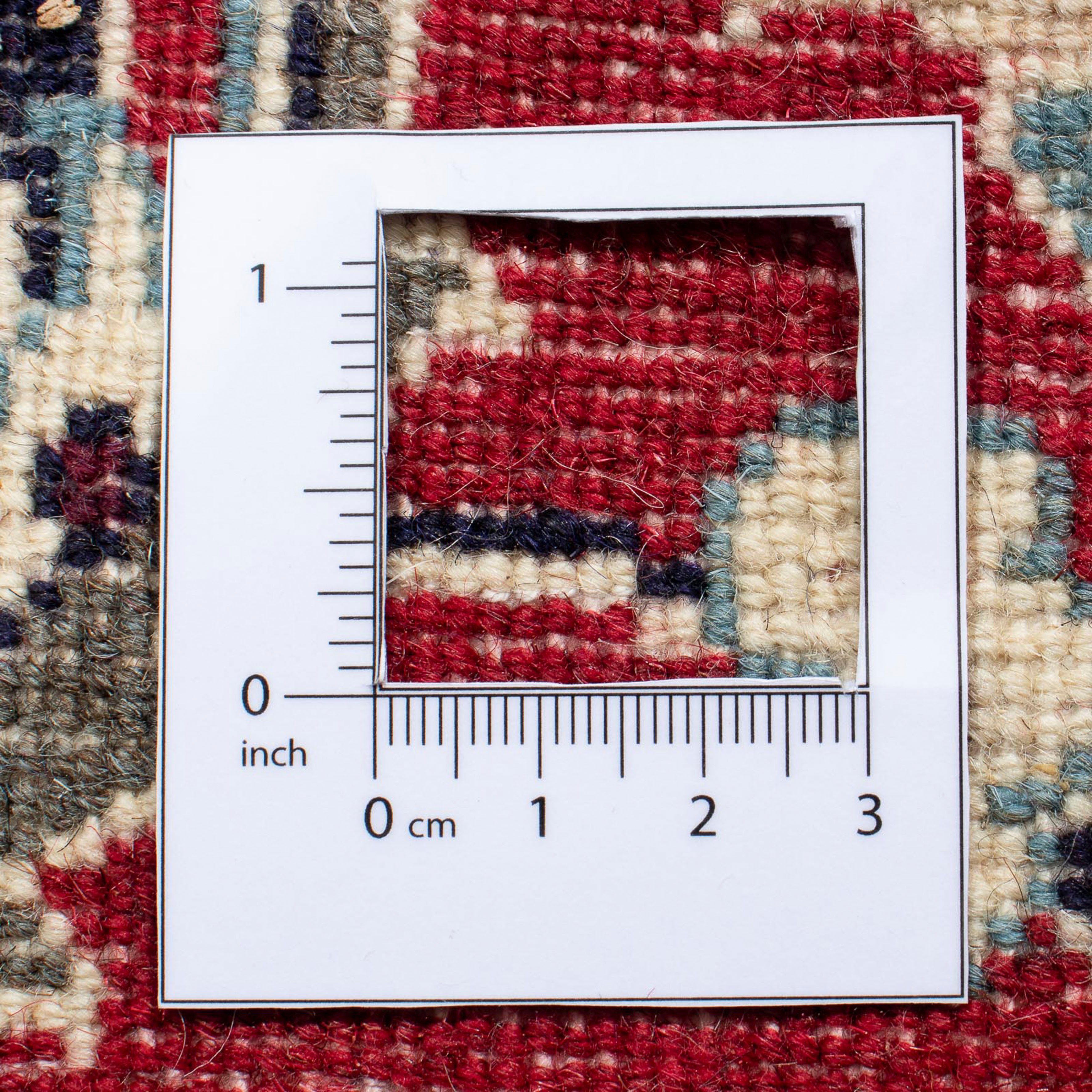 10 Nain cm - mm, Einzelstück Höhe: - Zertifikat Perser morgenland, Handgeknüpft, 136 88 dunkelrot, Orientteppich rechteckig, mit Wohnzimmer, x -