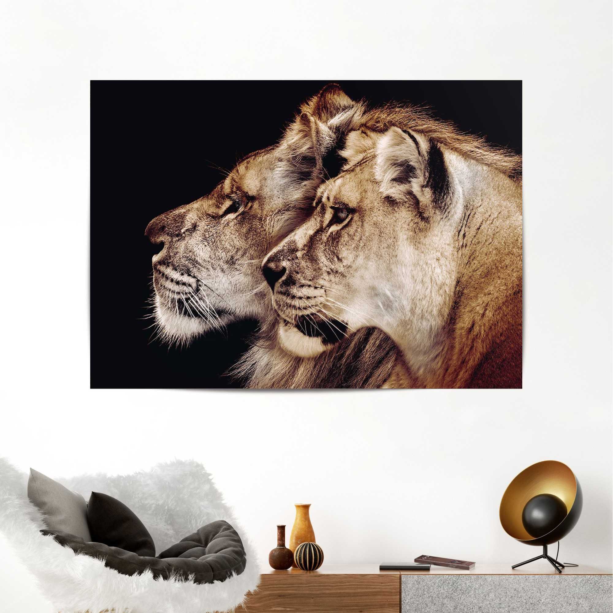 Reinders! Poster »Löwe und Löwin«-HomeTrends