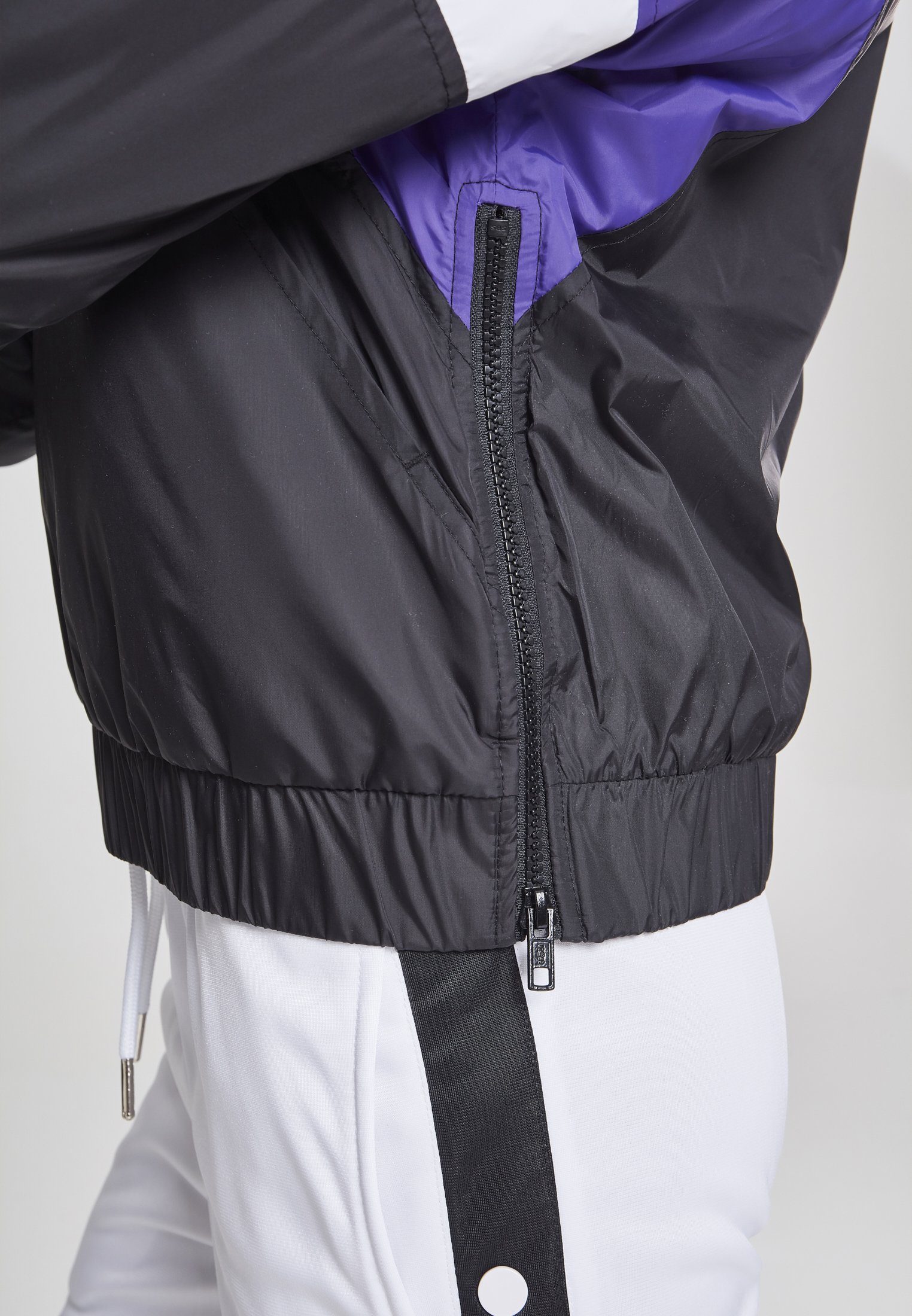 Outdoorjacke CLASSICS Jacket URBAN Ladies Over 3-Tone Pull black/ultraviolet/white Padded Damen (1-St)