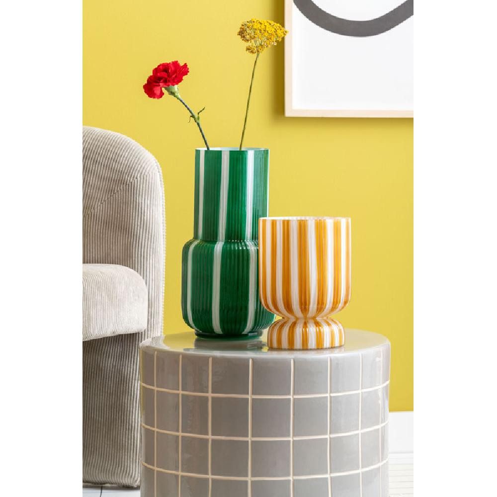 Present Time Dekovase Vase Rayado Retro Grün (32cm)