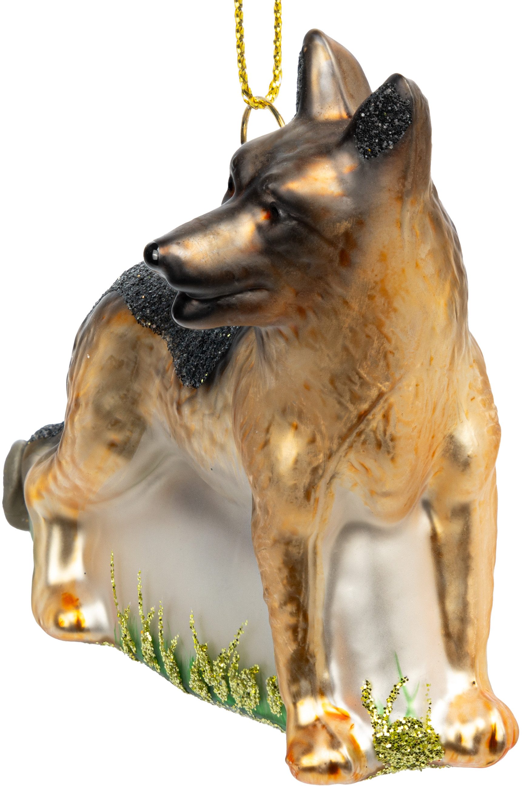 SIKORA Christbaumschmuck Schäferhund besondere Weihnachtskugel Glas Anhänge günstig online kaufen