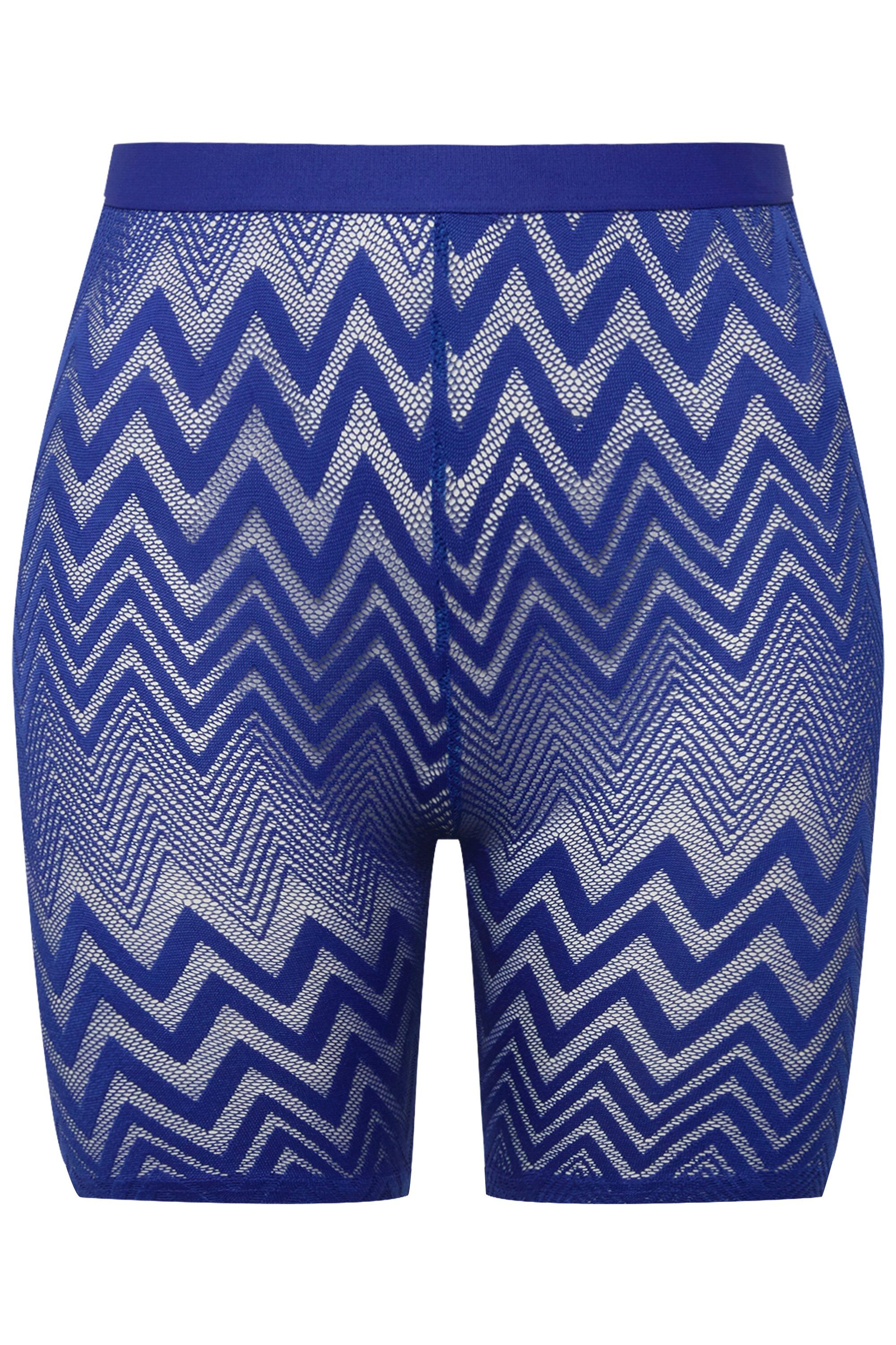 Ulla Popken Feinstrumpfhose Strumpf-Radler Zackenmuster Oberschenkel-Schutz günstig online kaufen