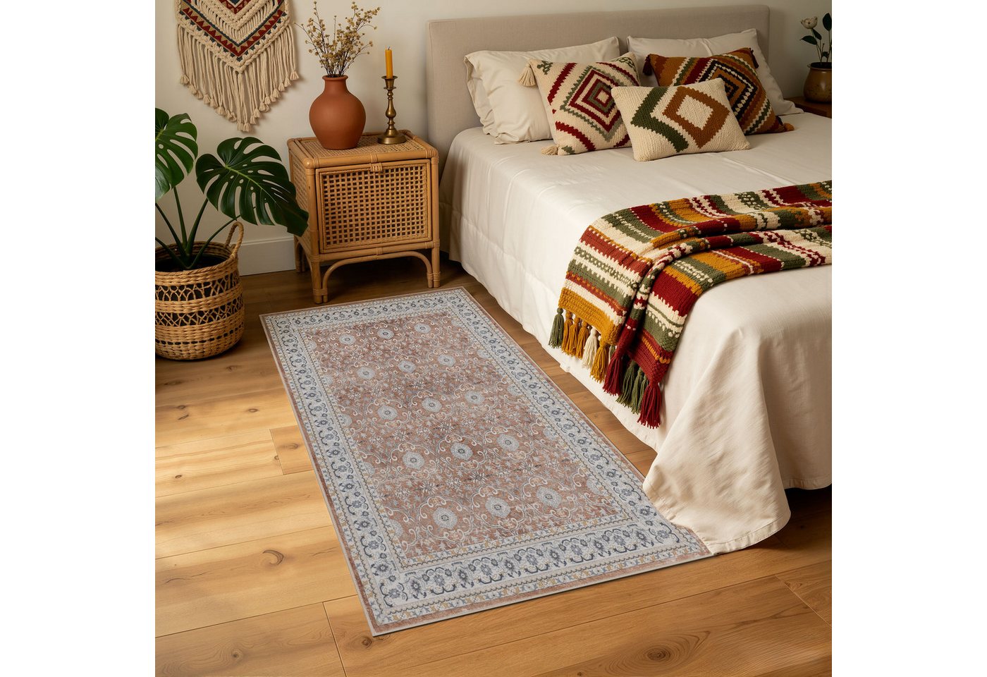 Carpettex Designteppich Vintage Orientalisch Design, Läufer, Höhe: 3 mm, Polyester