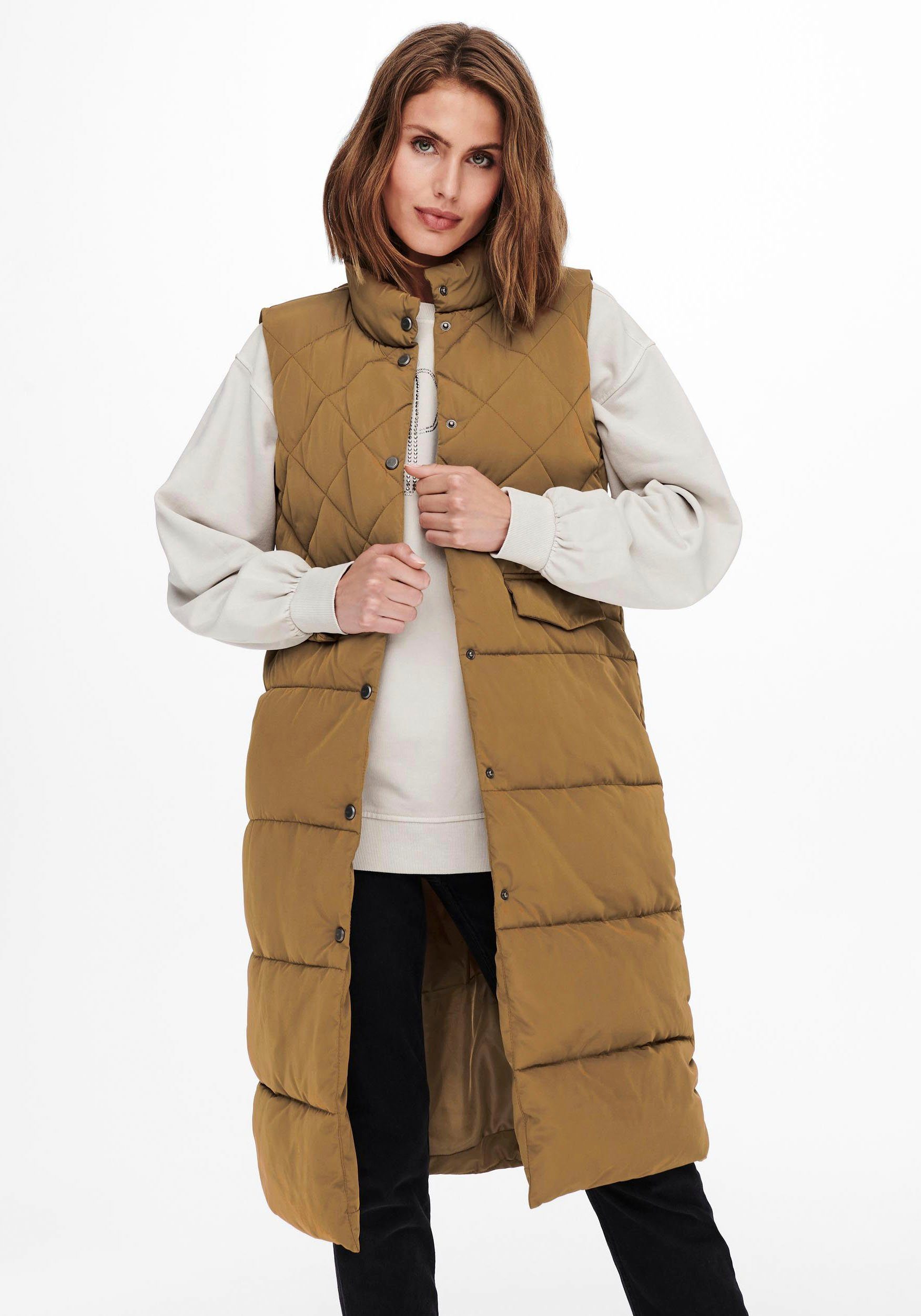 Only Outdoorjacke »ONLSTACY QUILTED LONG WAISTCOAT OTW«