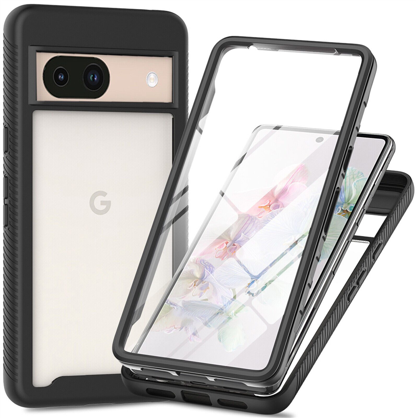 betterfon Handyhülle für Google Pixel 8A TPU Case mit 360° Rundumschutz Displayschutz