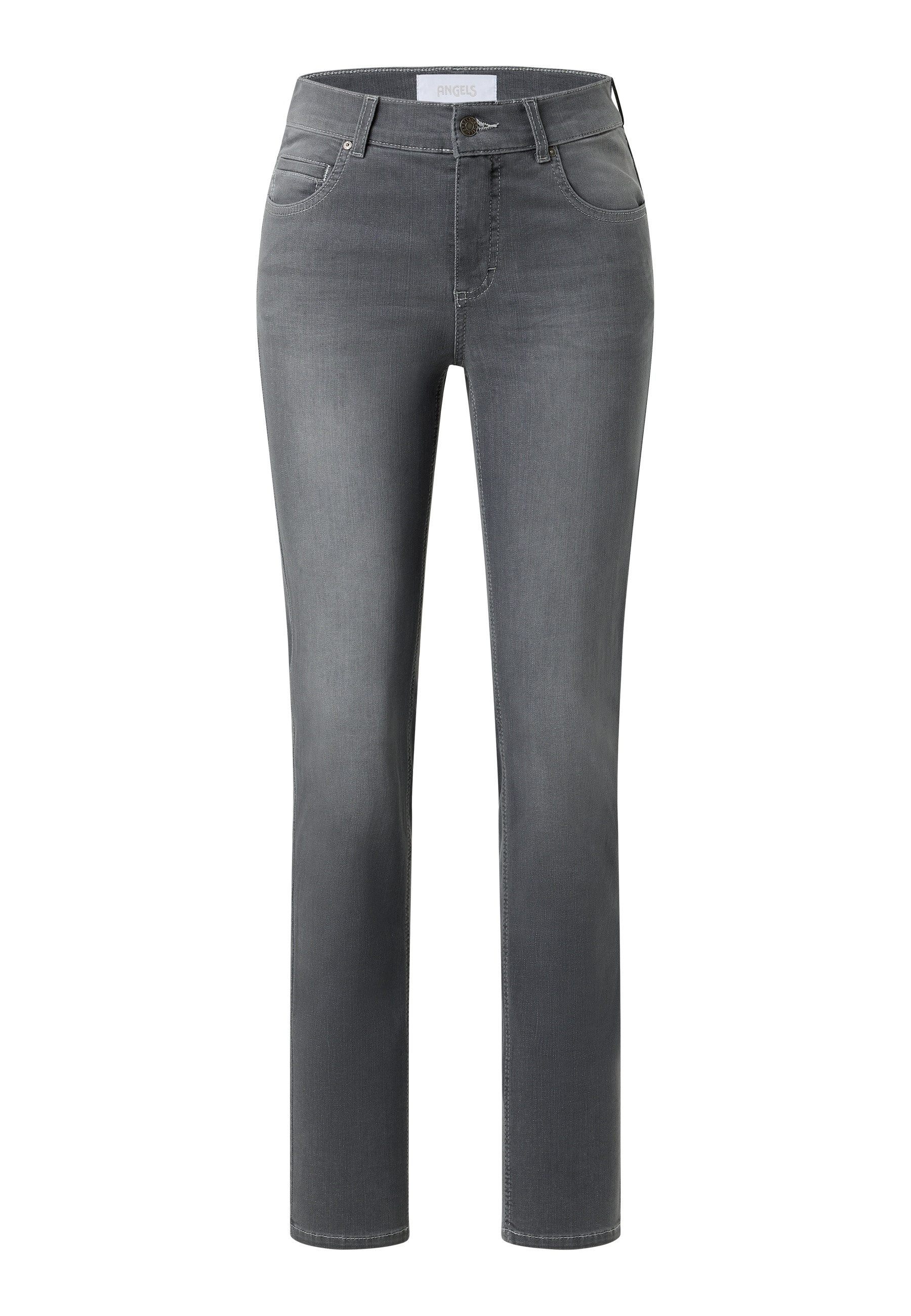 ANGELS Gerade Jeans Angels Damen Jeans Cici - grey used (1-tlg)