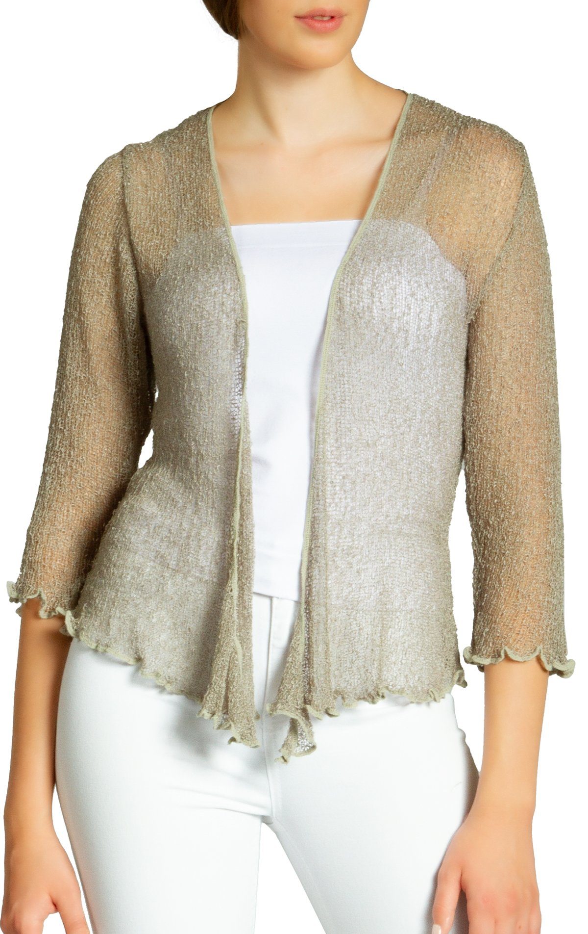 Caspar Strickjacke STJ022 angenehm leichter Damen günstig online kaufen