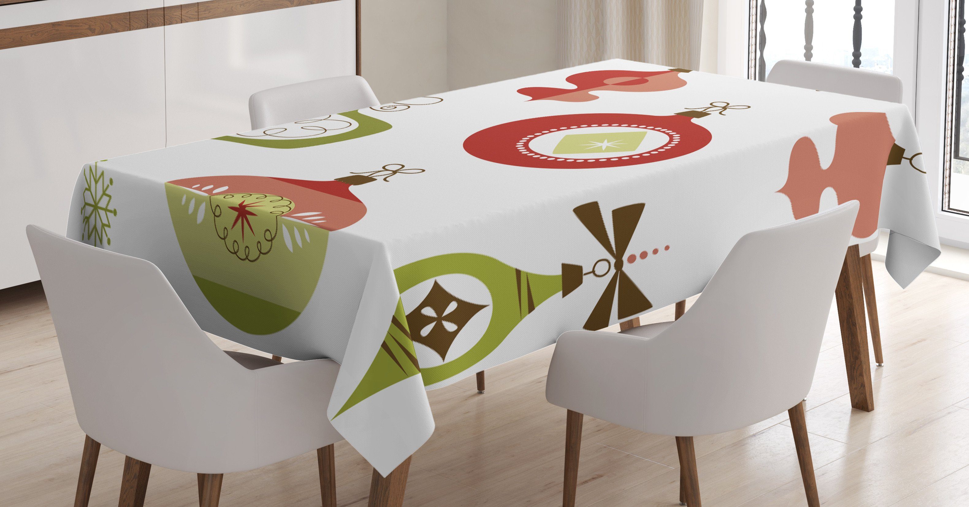 Abakuhaus Tischdecke Farbfest Waschbar Für den Außen Bereich geeignet Klare Farben, Weihnachten Joyful Winter | Tischdecken