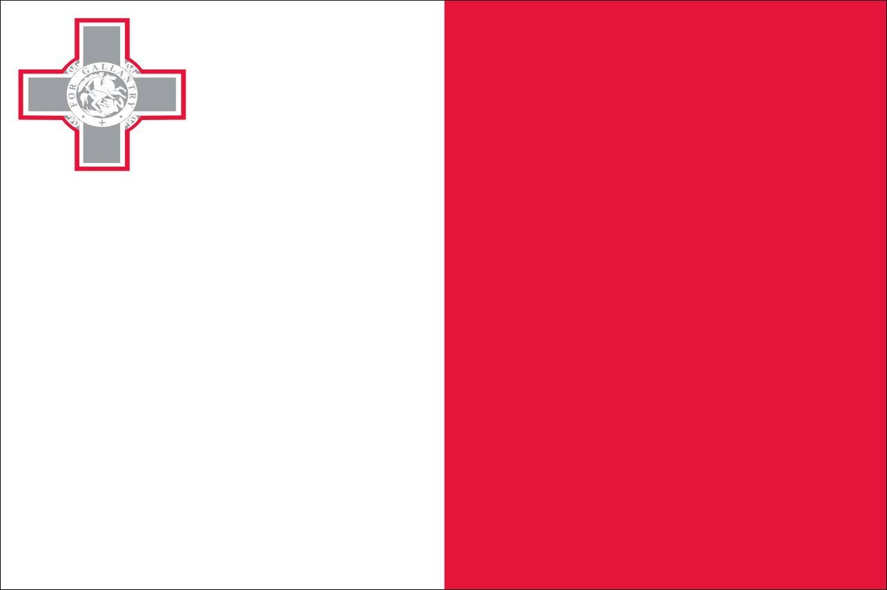 flaggenmeer Flagge Malta 160 g/m² Querformat