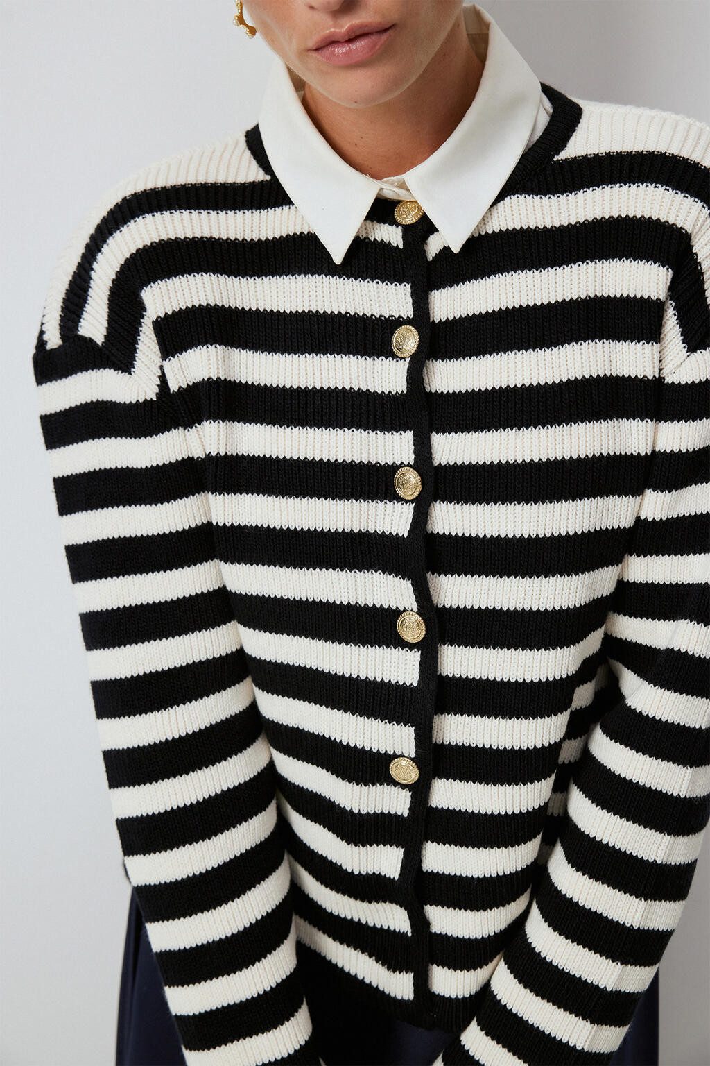 touche prive Strickjacke GESTREIFTE KURZE Strickjacke günstig online kaufen