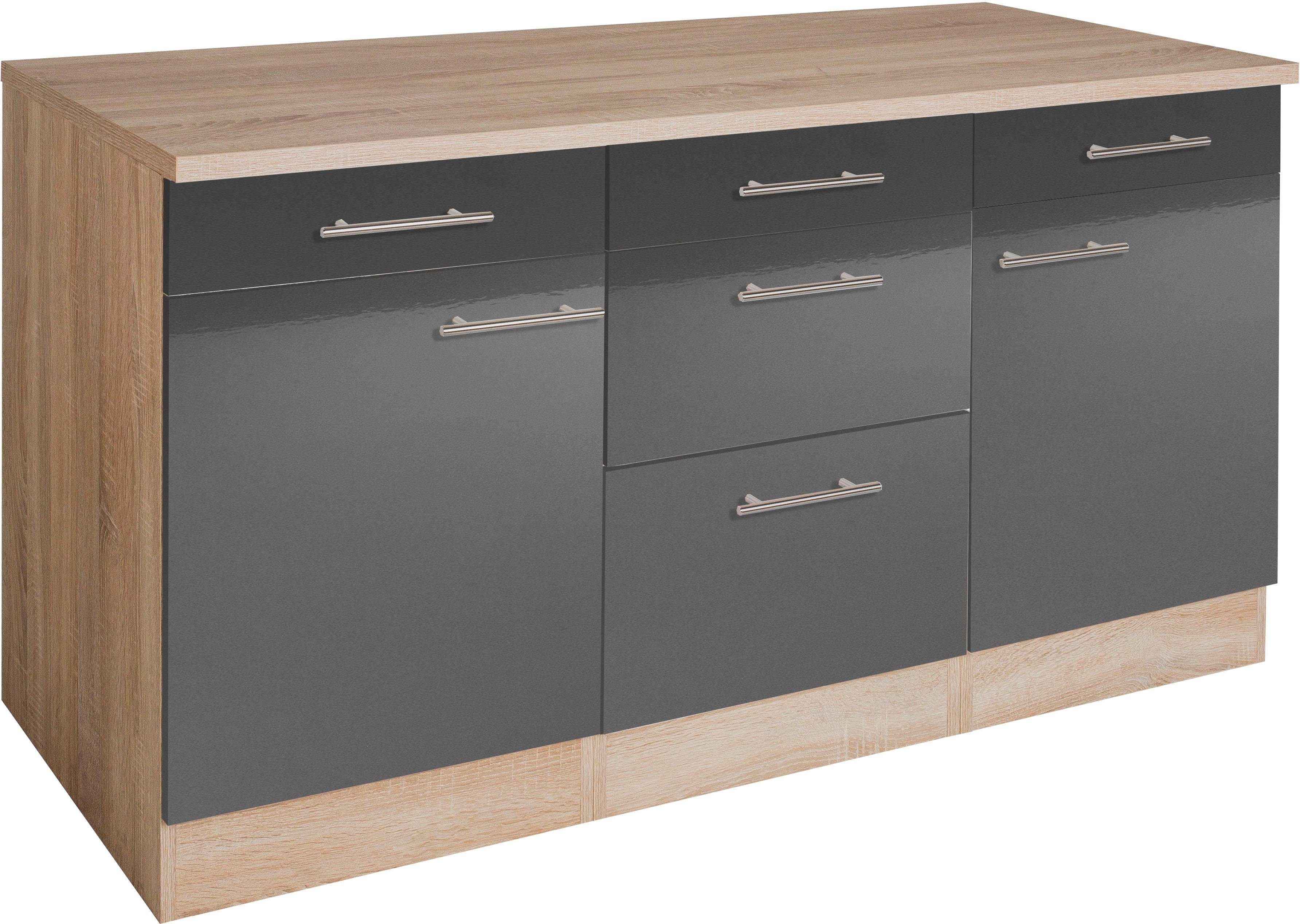 OPTIFIT Unterschrank Kalmar, Breite 150 cm anthrazit