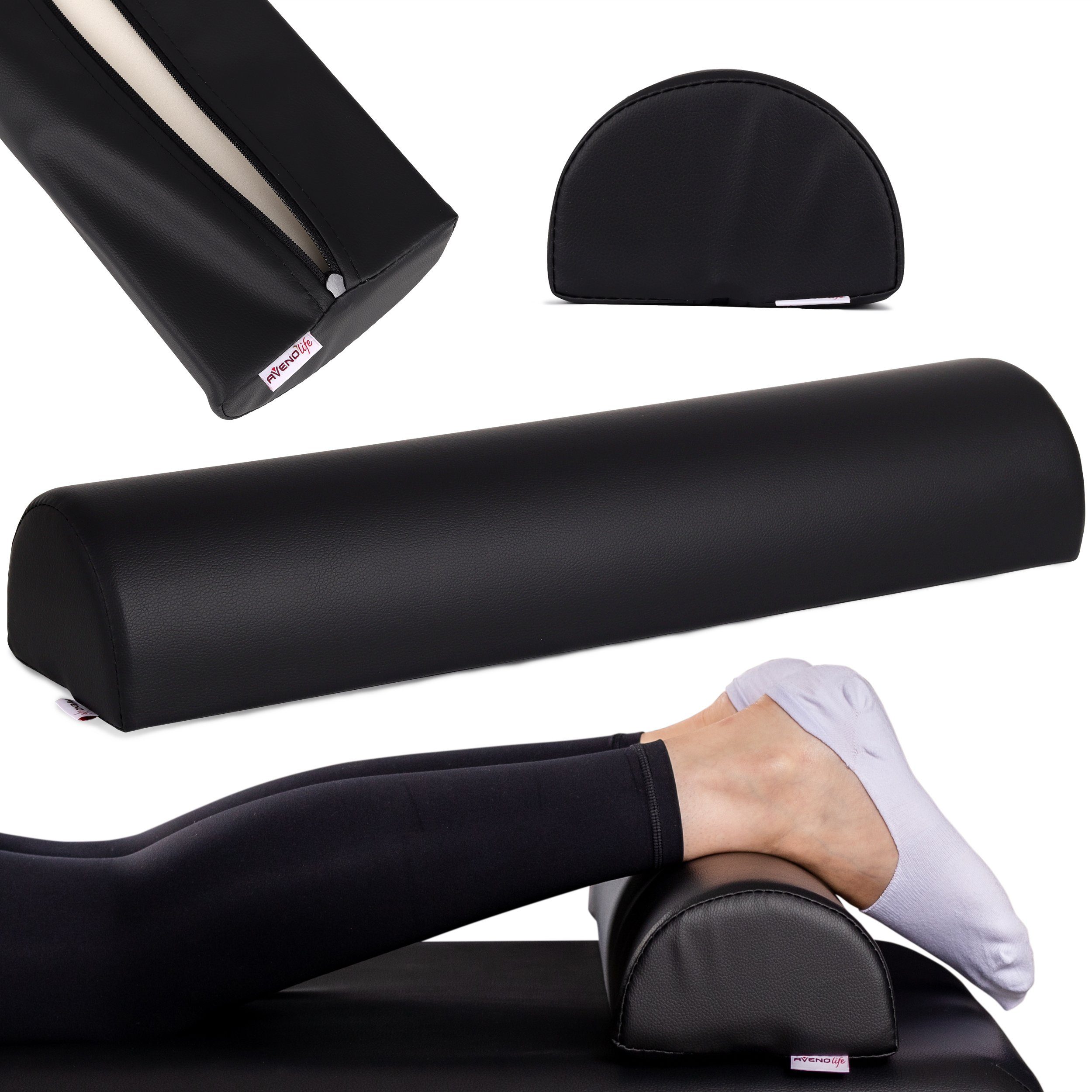 Habys Massageliege Halbrolle Knierolle Lagerungsrolle für Therapieliege 60x15x10cm Yoga