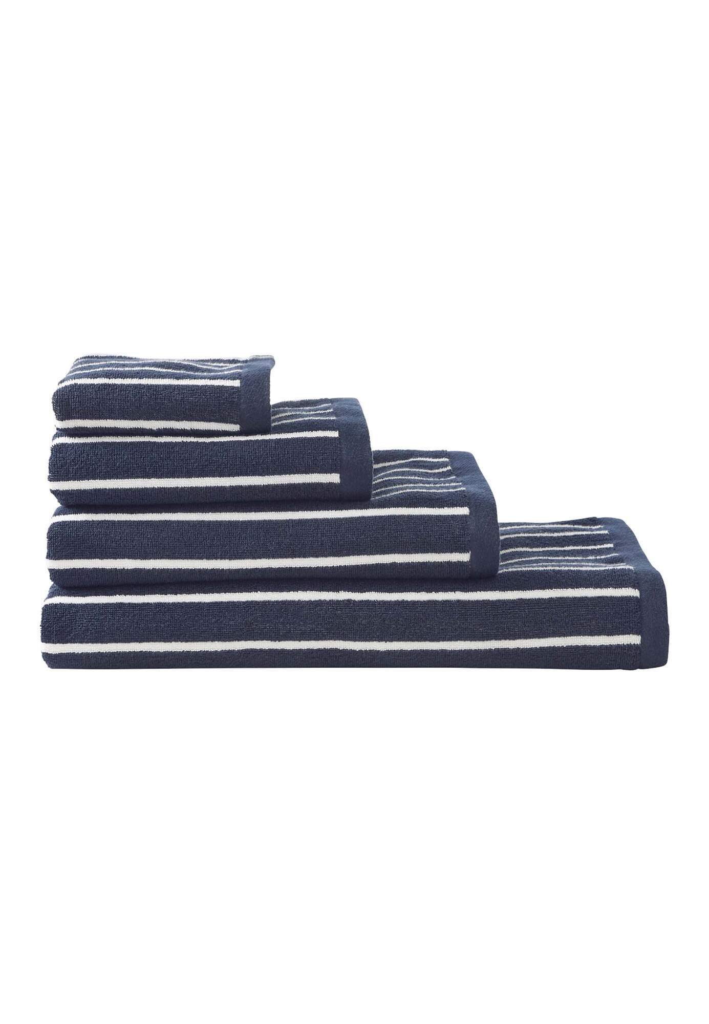 Hessnatur Handtuch Streifen aus reiner Bio-Baumwolle, Frottee (1-St)