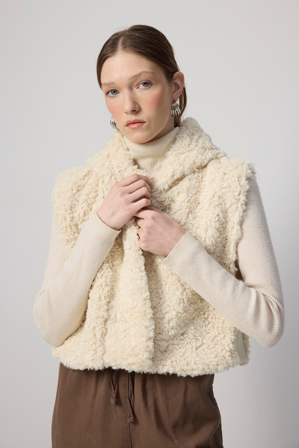 touche prive Fellimitatweste KURZE PLÜSCHWESTE günstig online kaufen