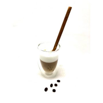 Olivenholz-erleben Latte-Macchiato-Löffel Löffel für Latte Macchiato aus Olivenholz, 25 cm (1 Stück), antibakterielle Wirkung