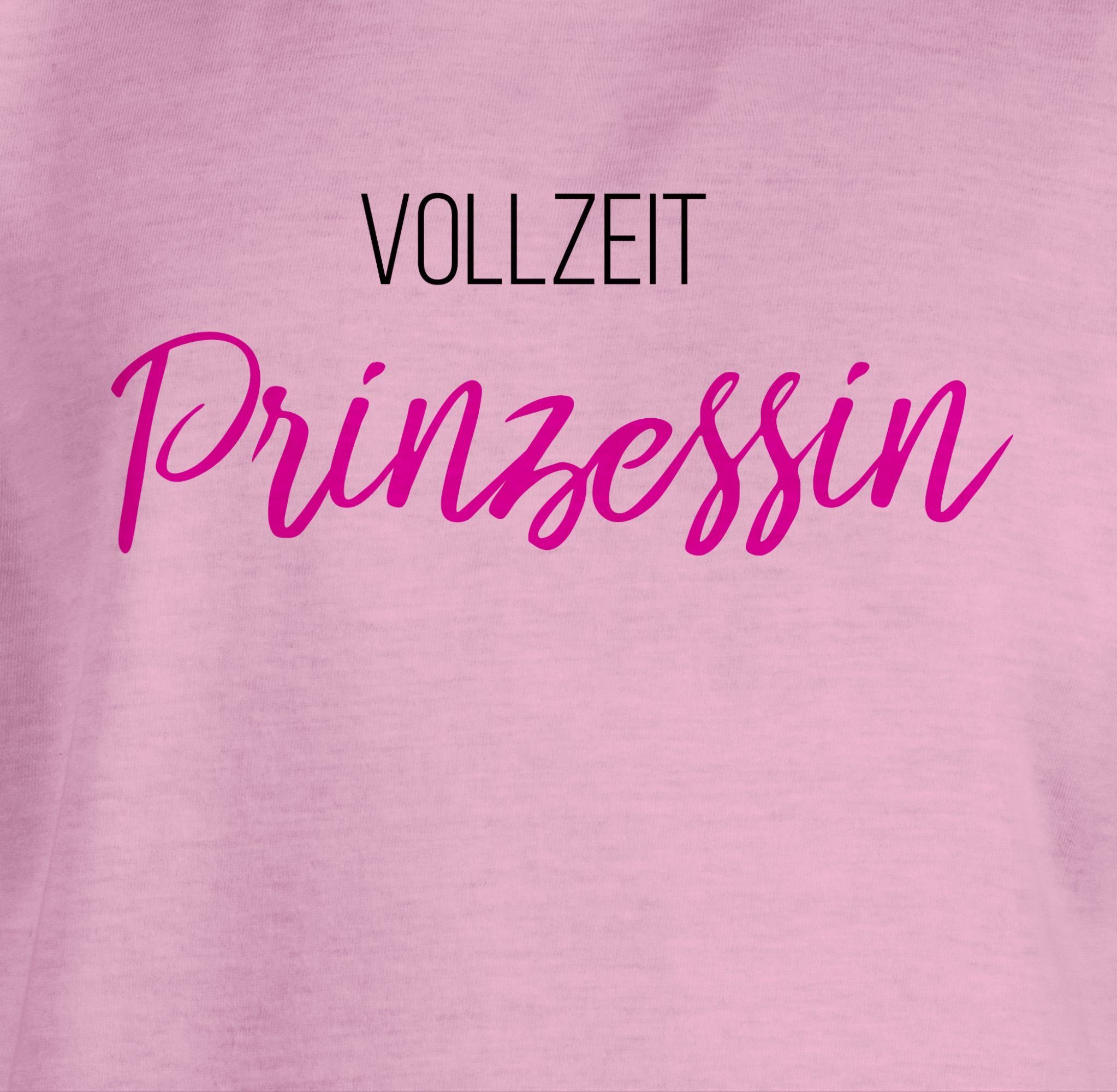 Rosa Shirtracer Sprüche T-Shirt Vollzeit Statement Kinder 1 Prinzessin