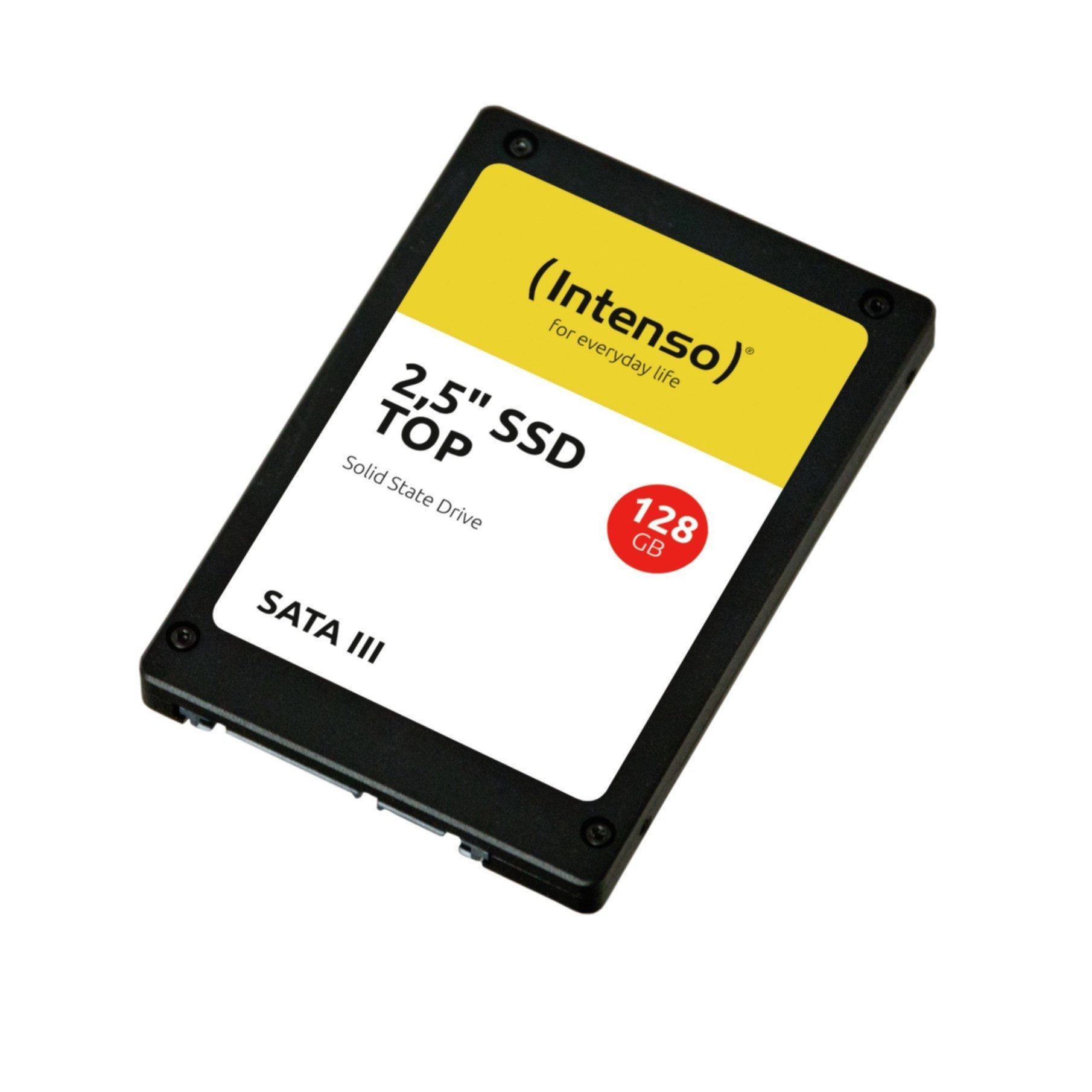 Intenso Top SSD-Festplatte (128 GB) 2.5"" 550 MB/S Lesegeschwindigkeit, 500 MB/S Schreibgeschwindigkeit