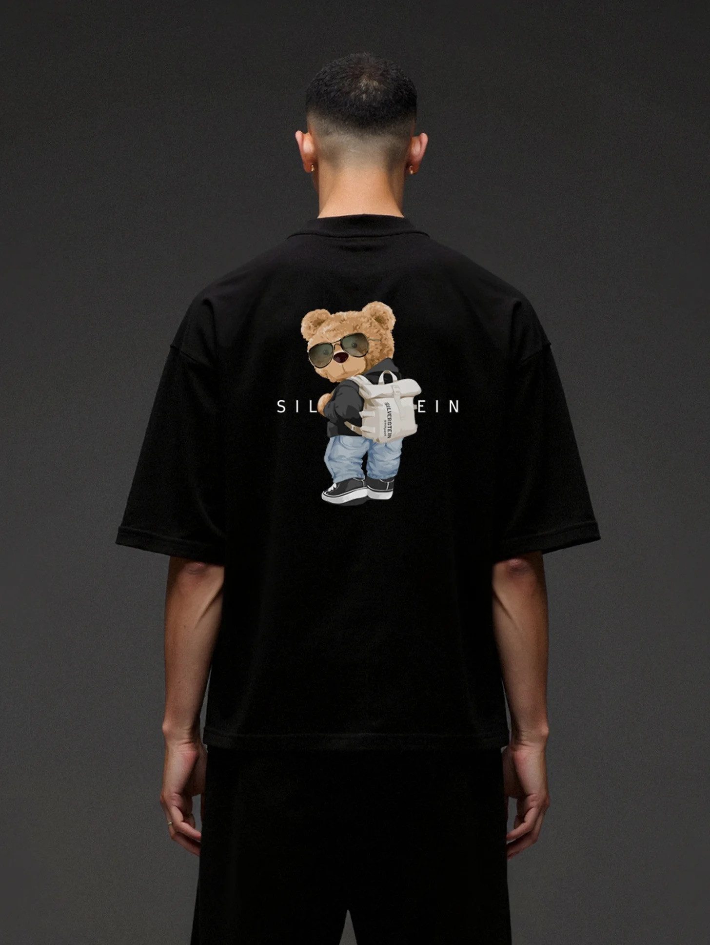 SILVERSTEIN OFFICIAL T-Shirt Black "Rockbag Teddy" Unisex Schwarz Oversize T-Shirt SV-204 (1-tlg., 1x T-Shirt)