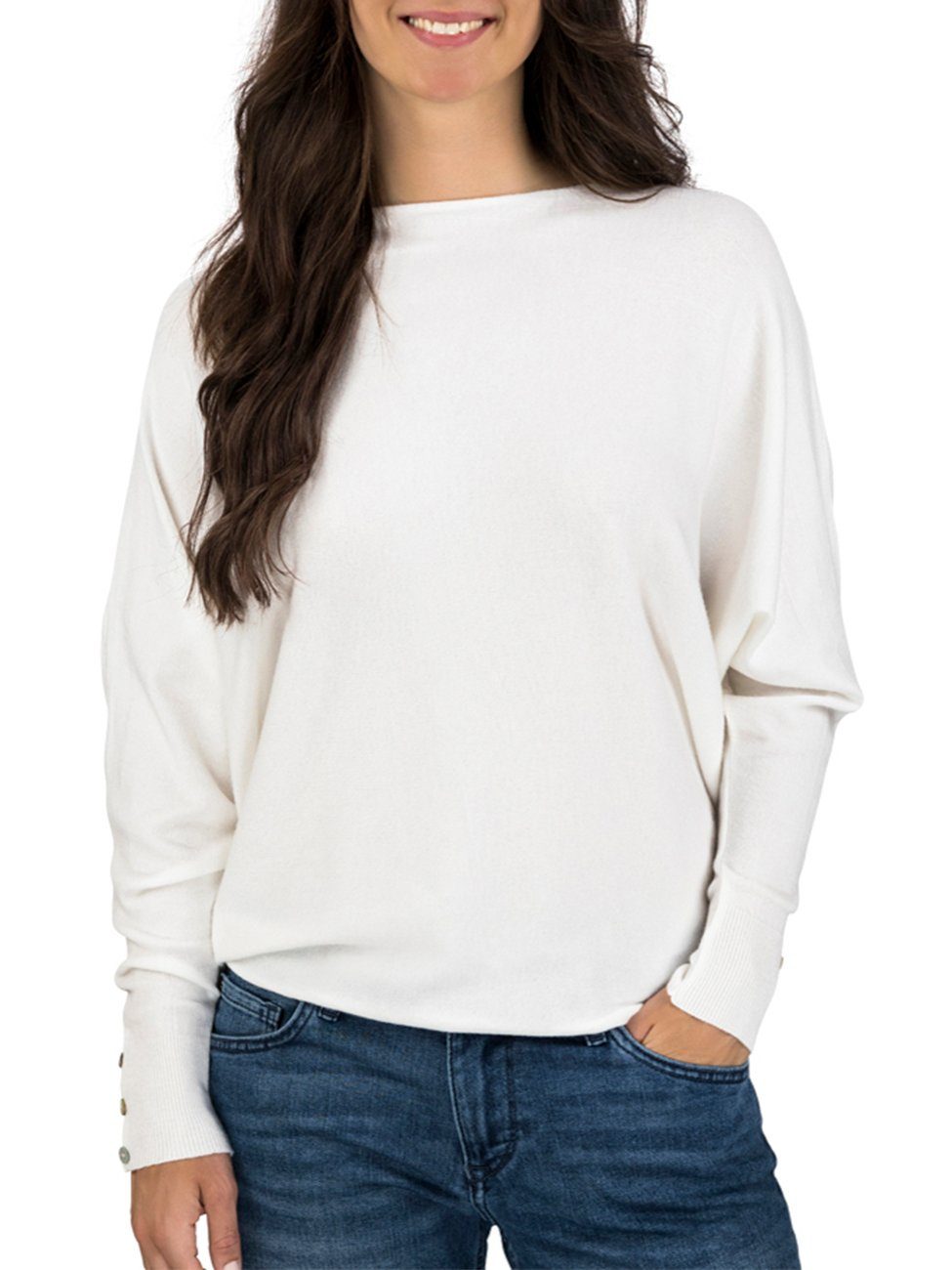 Strickpullover Damen Rundhals Sweatshirt DFGreta Oversize Fit
