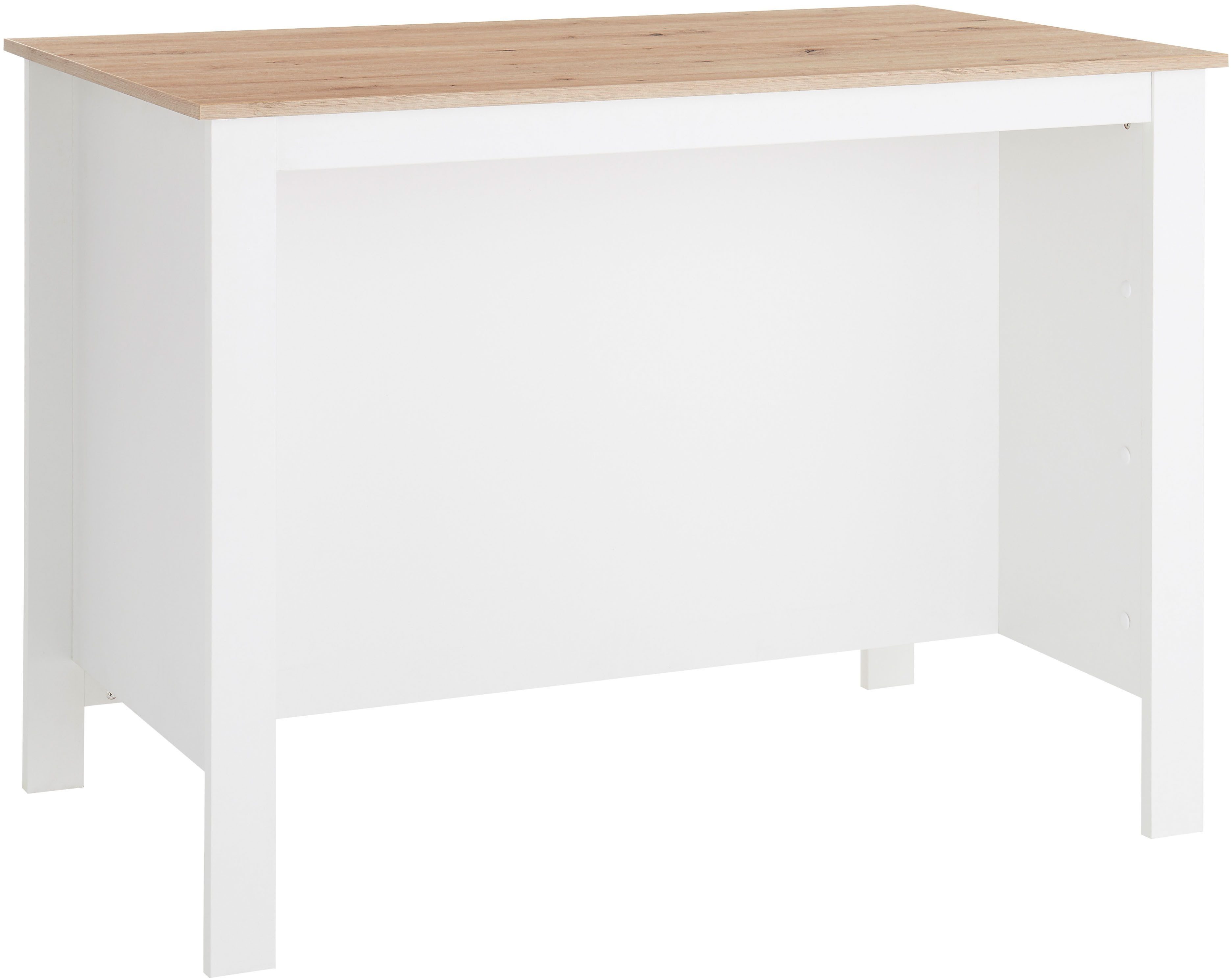 BASIC by Balculina Kücheninsel Sugar Kücheninsel, Kücheninsel BxHxT 124x90x75, Breite 124 cm, Melaminbeschichtung, 4 offene Fächer