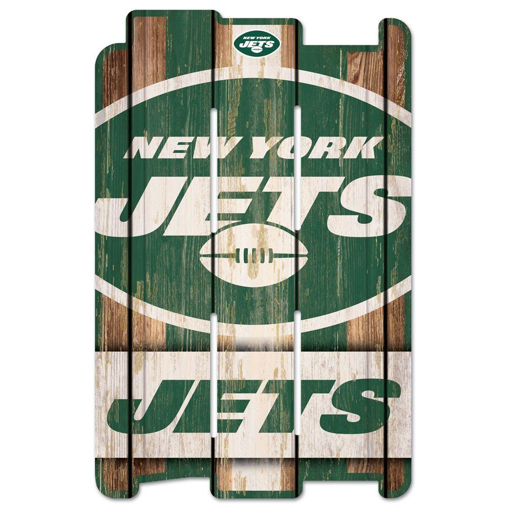 WinCraft Wanddekoobjekt PLANK Holzschild Sign NFL New York Jets