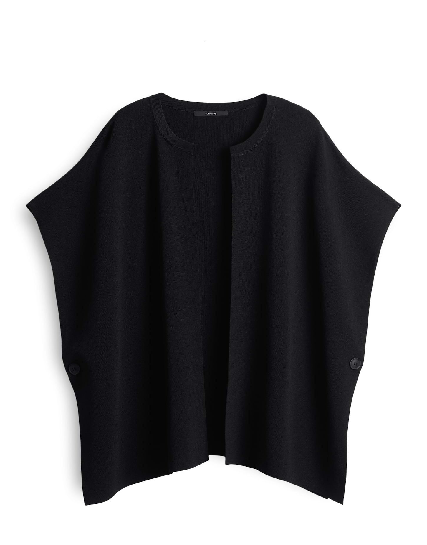 someday Cape BOLESA CAPE aus weichem Viskosemix Cape mit Knöpfen an den Sei günstig online kaufen