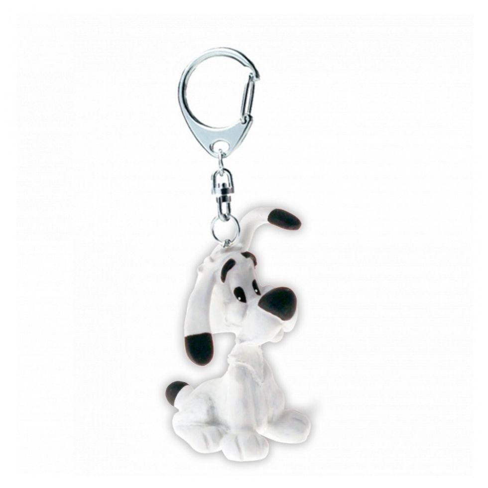 Plastoy Spiel, Asterix - Idefix sitzend, Schlüsselanhänger