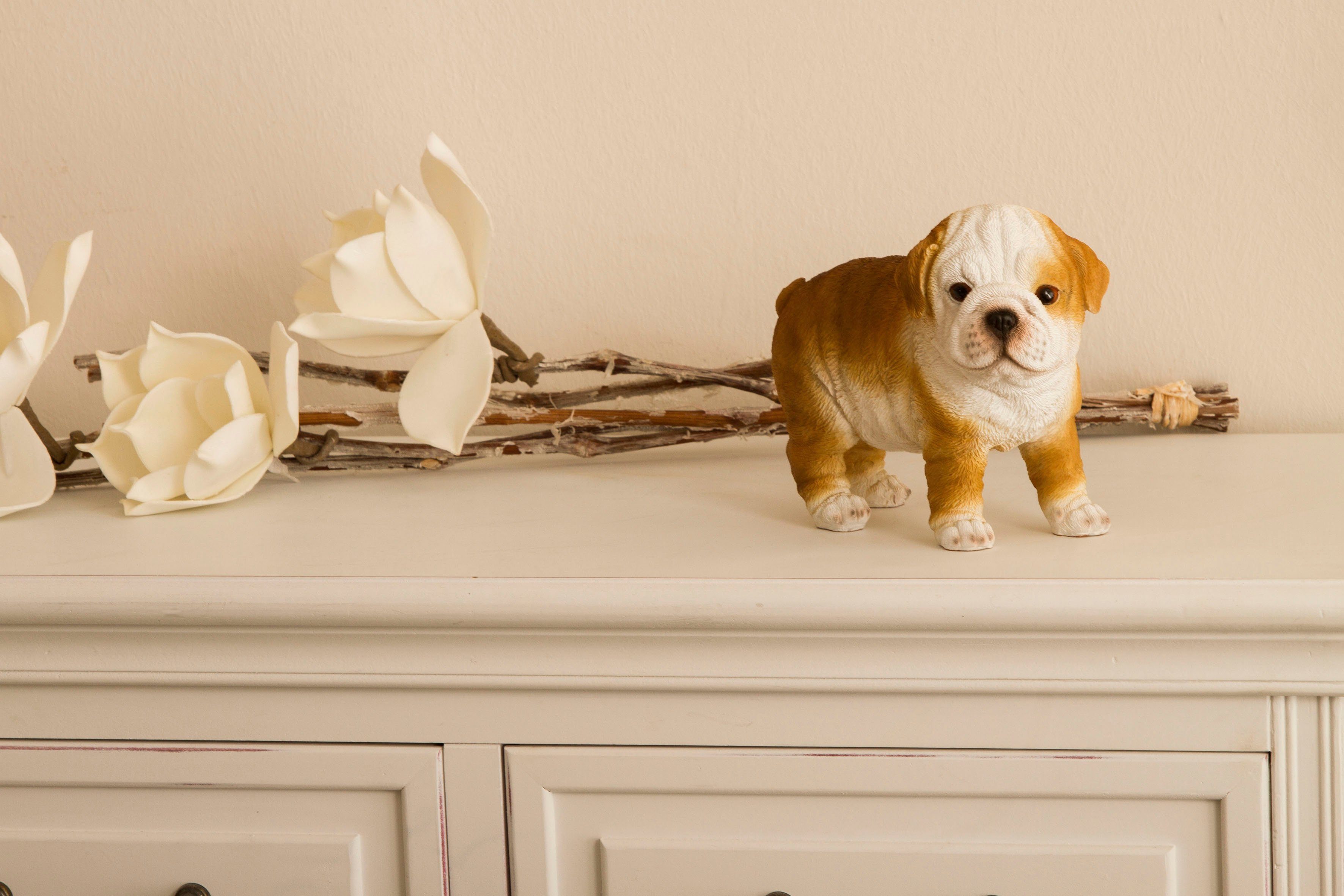 braun, Wohnzimmer Möbel Myflair & Dekofigur Mops, Accessoires Hund, stehend,