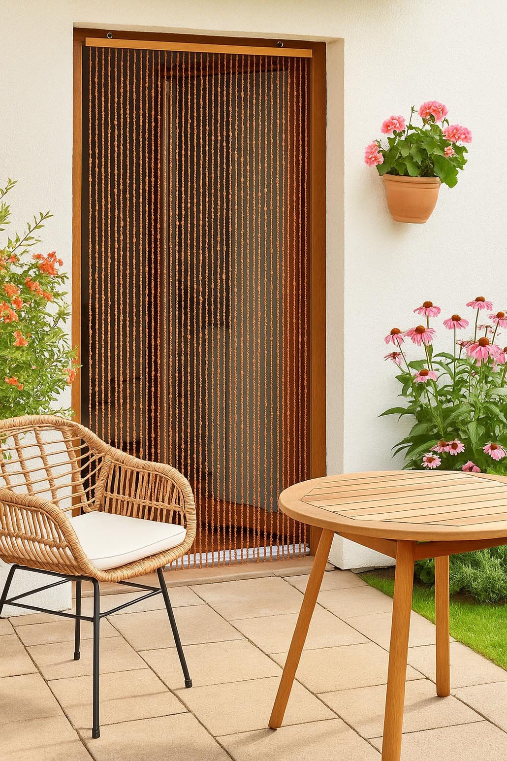 Kobolo Türvorhang Bambusvorhang Vorhang BAMBOO 45 Stränge - Braun (1 St), Ö günstig online kaufen