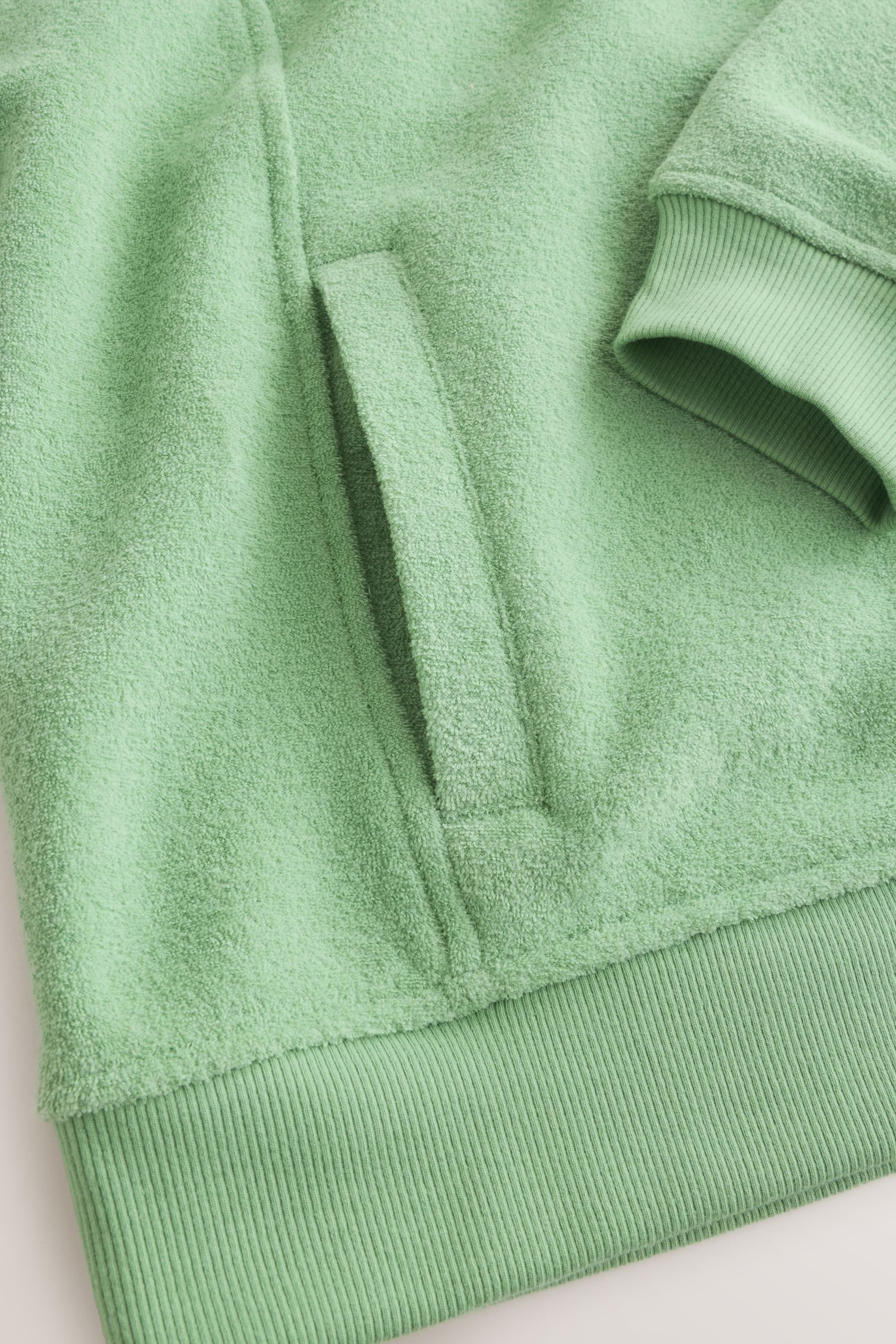 Next Kapuzenpullover Frottee-Hoodie mit durchgehendem Reißverschluss (1-tlg)