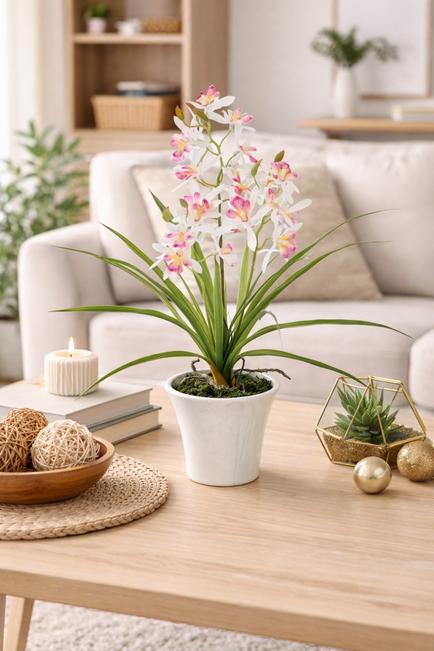 Kunstorchidee Künstliche Orchidee mit Topf, I.GE.A., Höhe 40 cm, Dekoblume günstig online kaufen