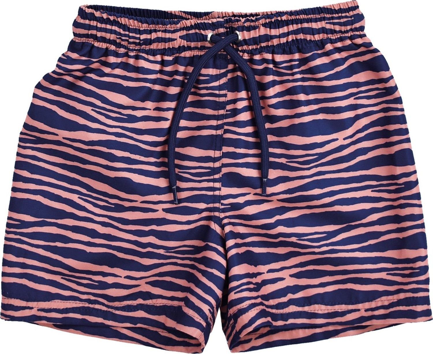 Swim Essentials Badeponcho Jungen für blau/orange Schwimmhose, 100% Zebra Essentials PL Muster, UV Swim