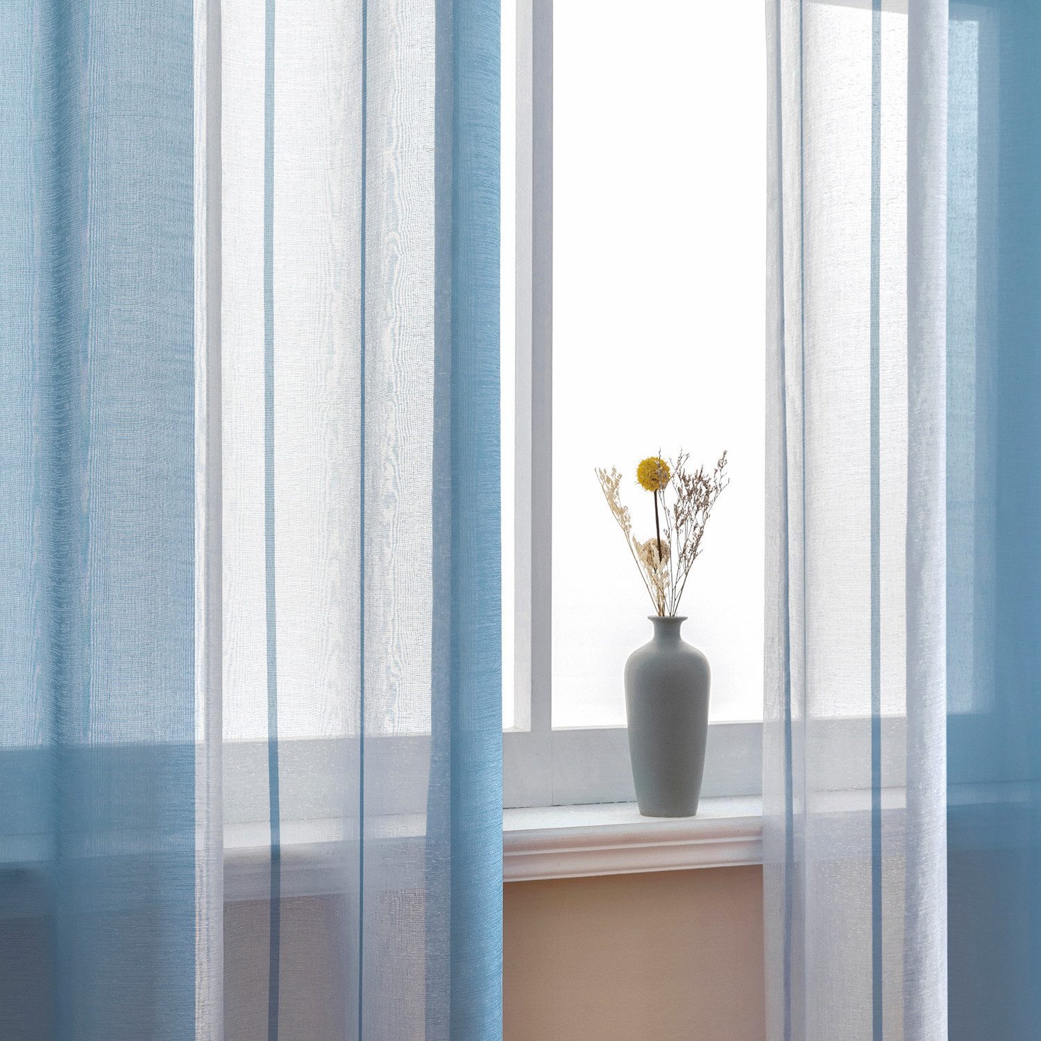 BYSURE Vorhang, Ösen (2 St), halbtransparent, günstig online kaufen