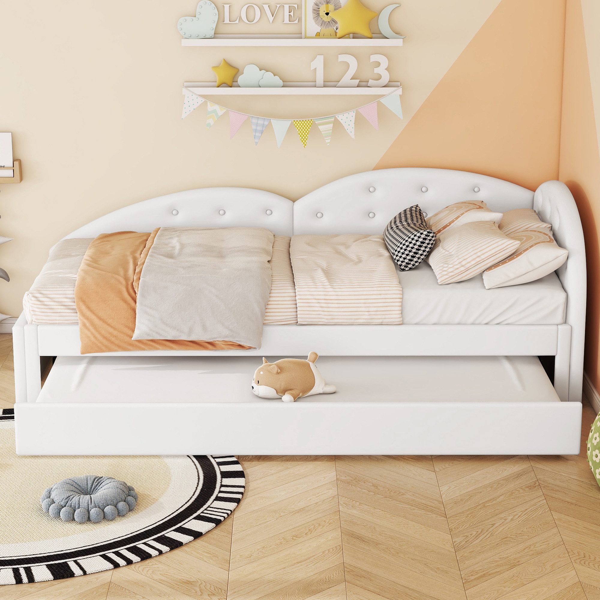 REDOM Kinderbett Polsterbett Schlafsofa Tagesbett, ausgestattet günstig online kaufen