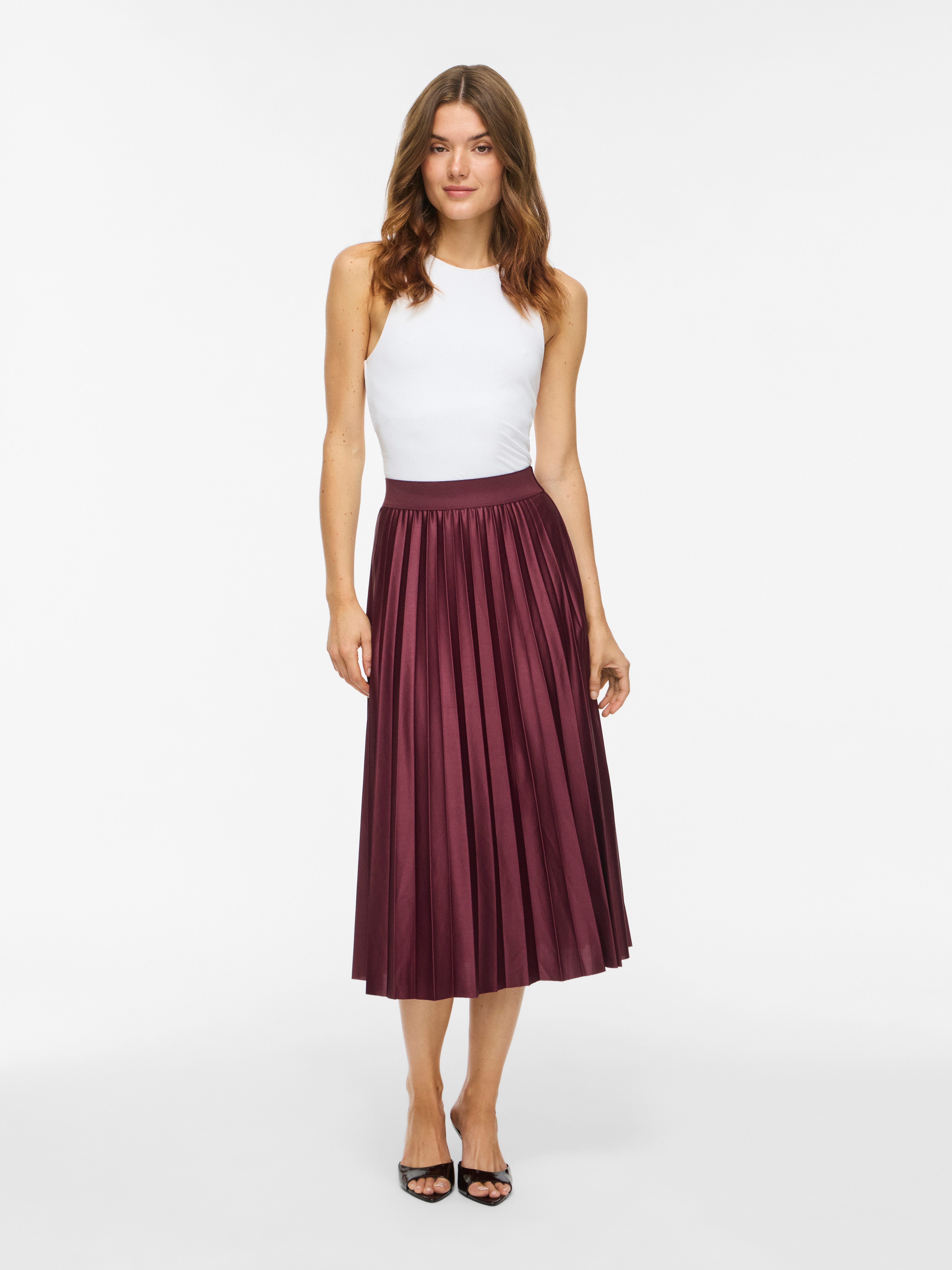 Vila Plisseerock VINITBAN SKIRT - NOOS Materialmix
