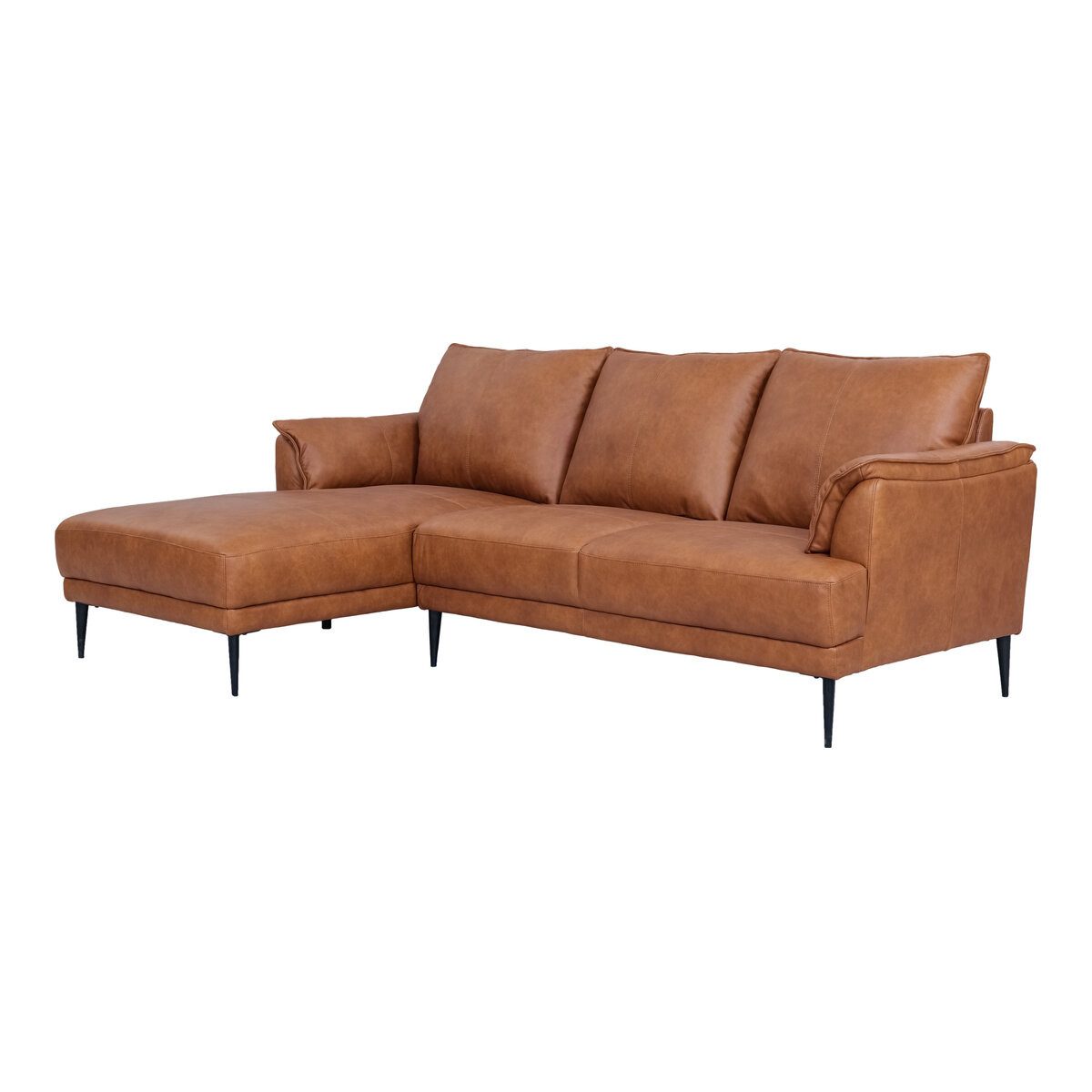 Feeling4Home Ecksofa, Bezug aus 100% Leder